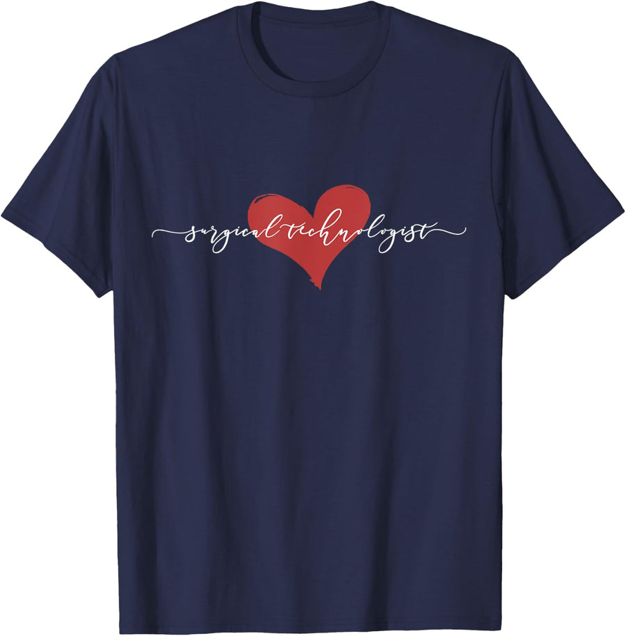 Surgical Tech Gift Surgery Technologist T-Shirt - Navy Blue