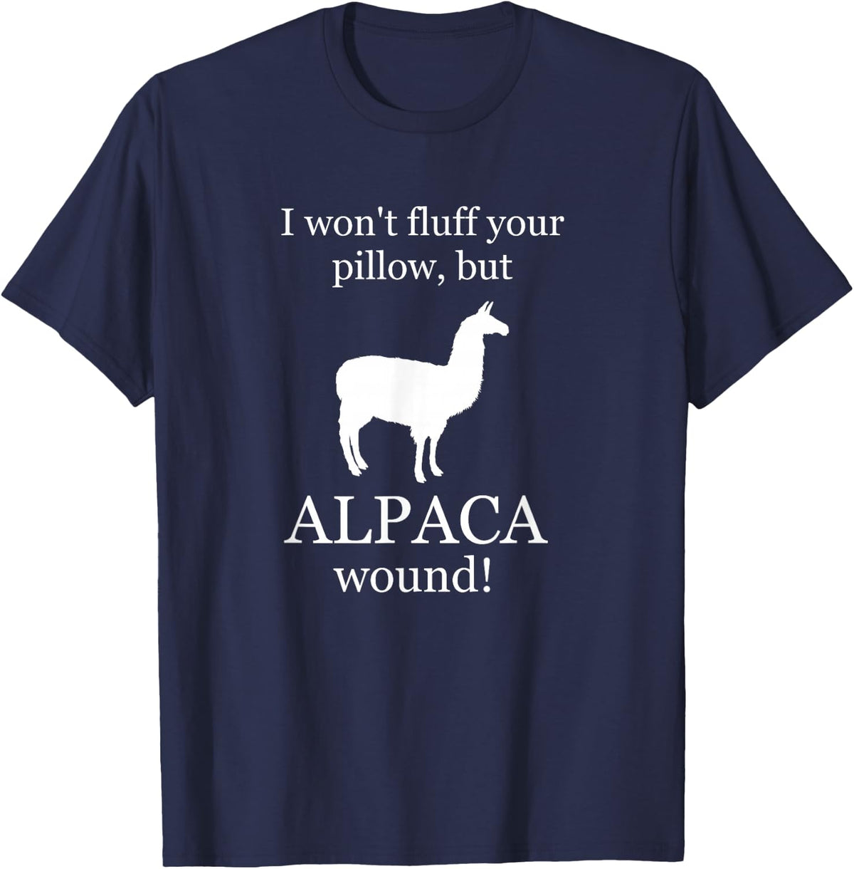 ALPACA Wound T-Shirt, Wound Care, Nurse, Trauma, ER, EMS Gift T-Shirt - Navy Blue