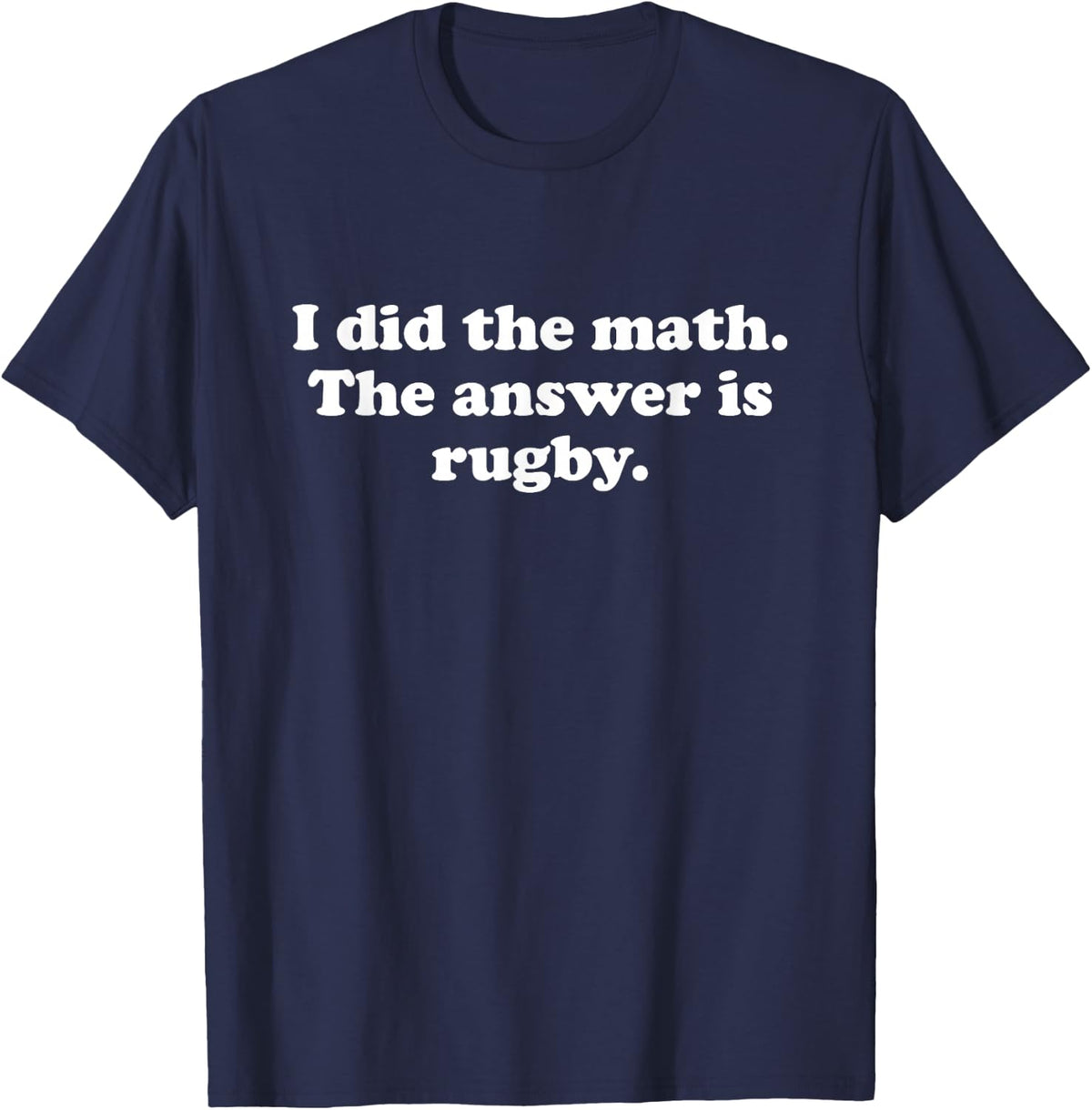 Funny Rugby Men Women Girls Boys T-Shirt - Navy Blue