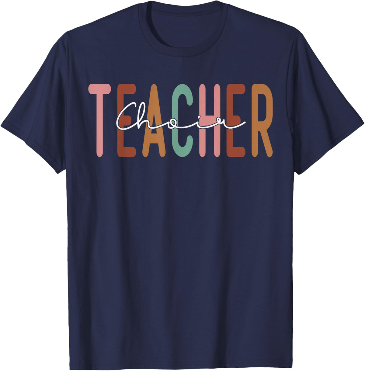 Choir Teacher Retro Back to School Women Vintage T-Shirt - Navy Blue