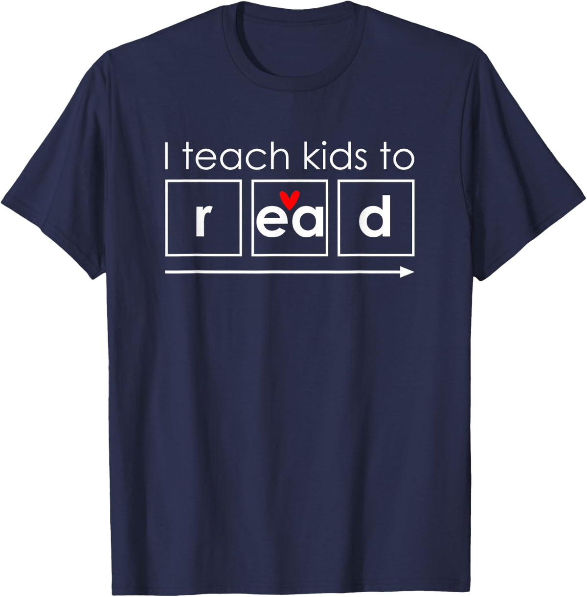 I Teach Kids to Read Dyslexia Teacher Dyslexia Therapist T-Shirt - Navy Blue