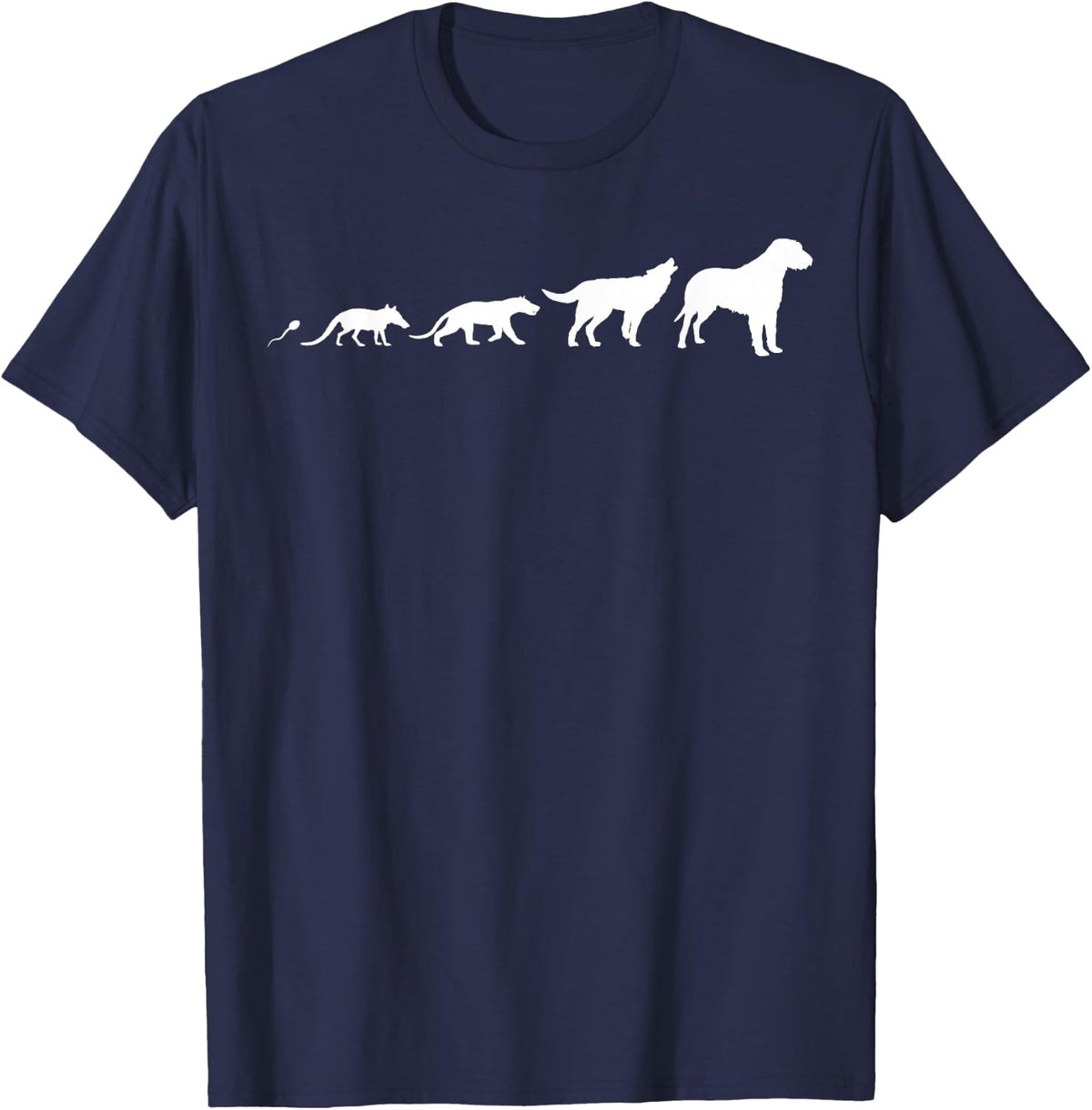 Irish Wolfhound Dog Breed T-Shirt - Navy Blue