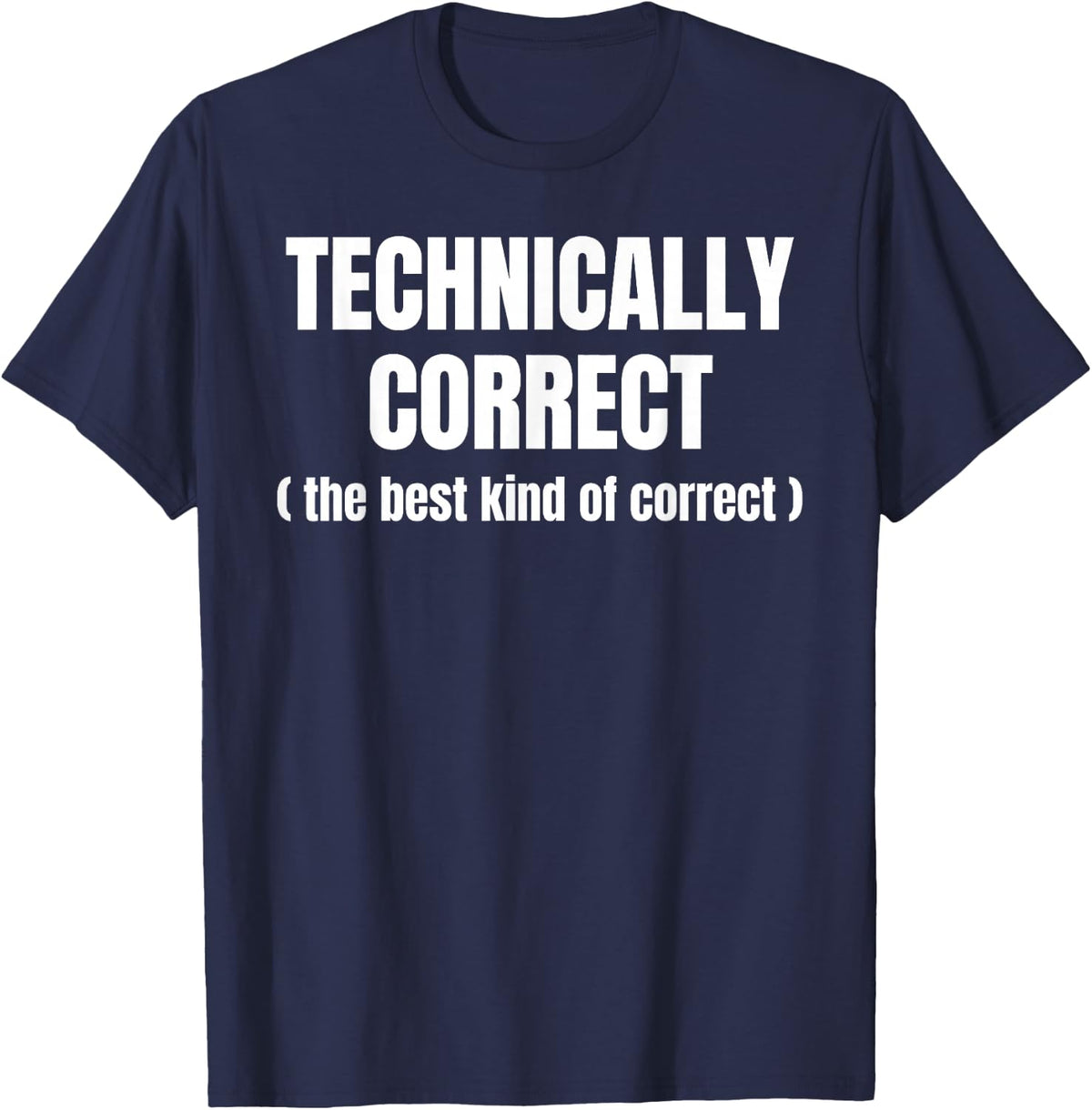 Technically Correct The Best Kind of Correct Sarcasm T-Shirt - Navy Blue