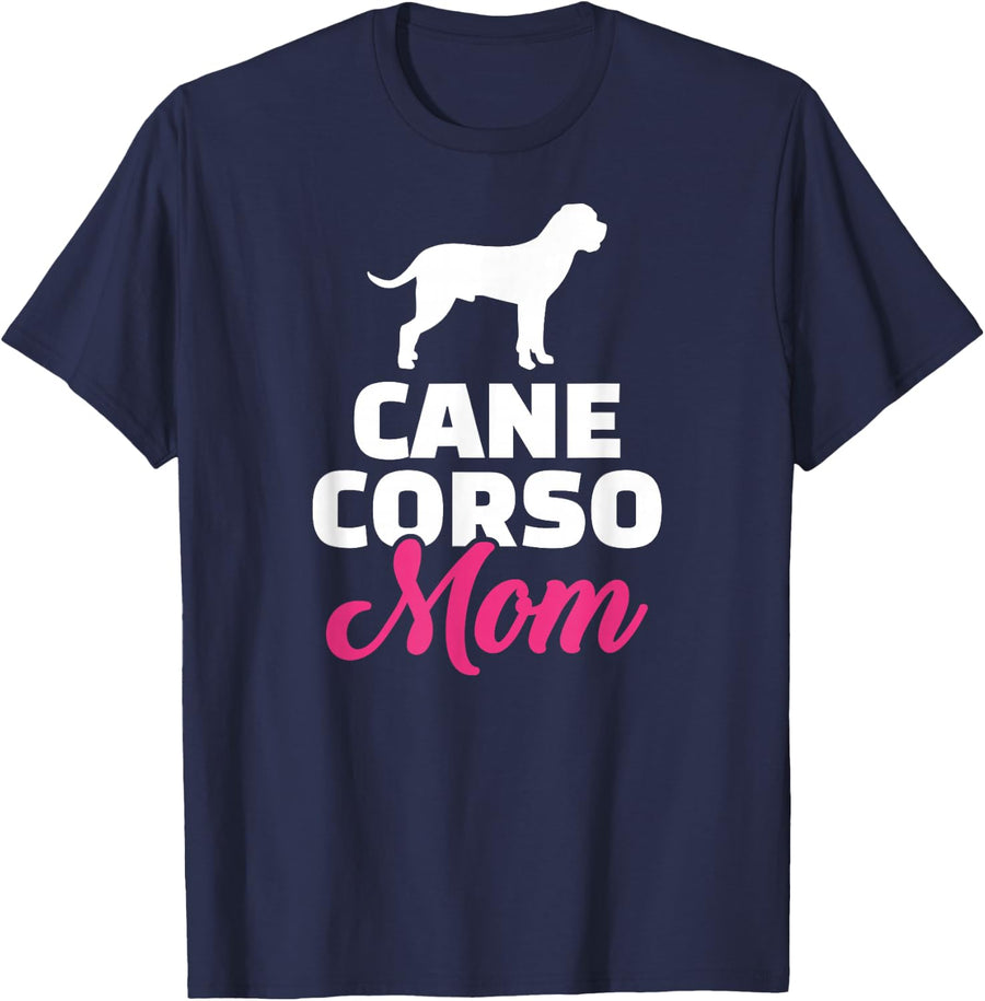 Cane Corso mom T-Shirt - Navy Blue