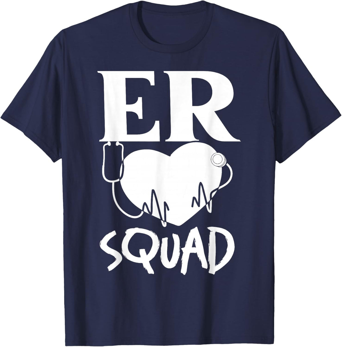Emergency Medical Technician ER Nurse Department T-Shirt - Navy Blue