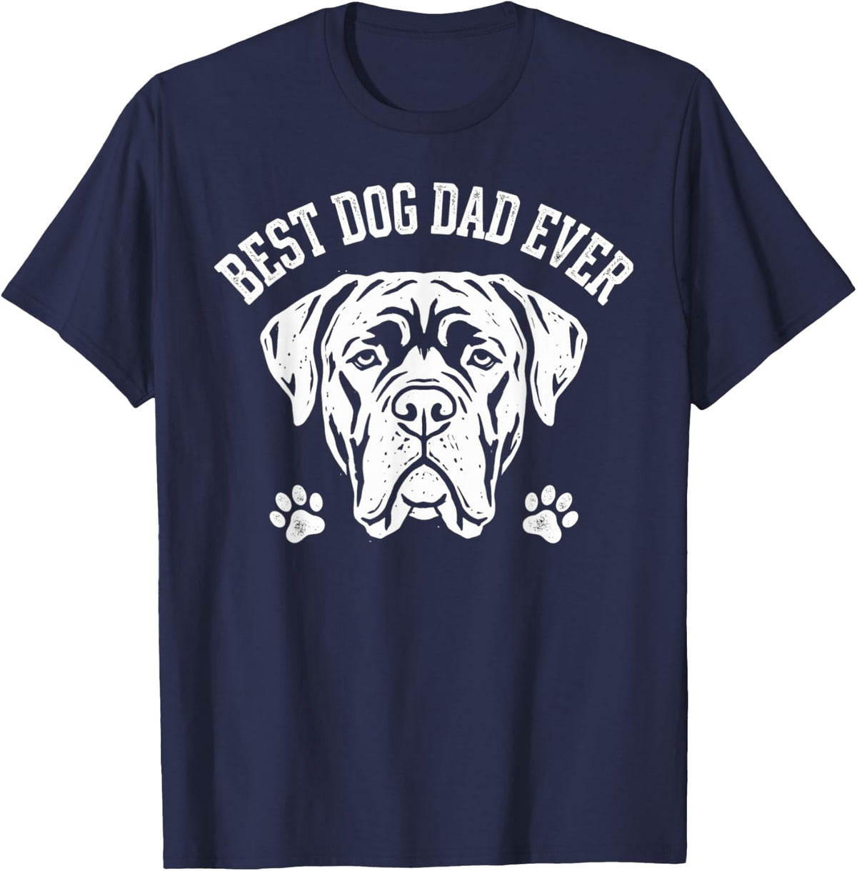Cane Corso Dad Proud Love Best Ever Owner Puppy Lover T-Shirt - Navy Blue