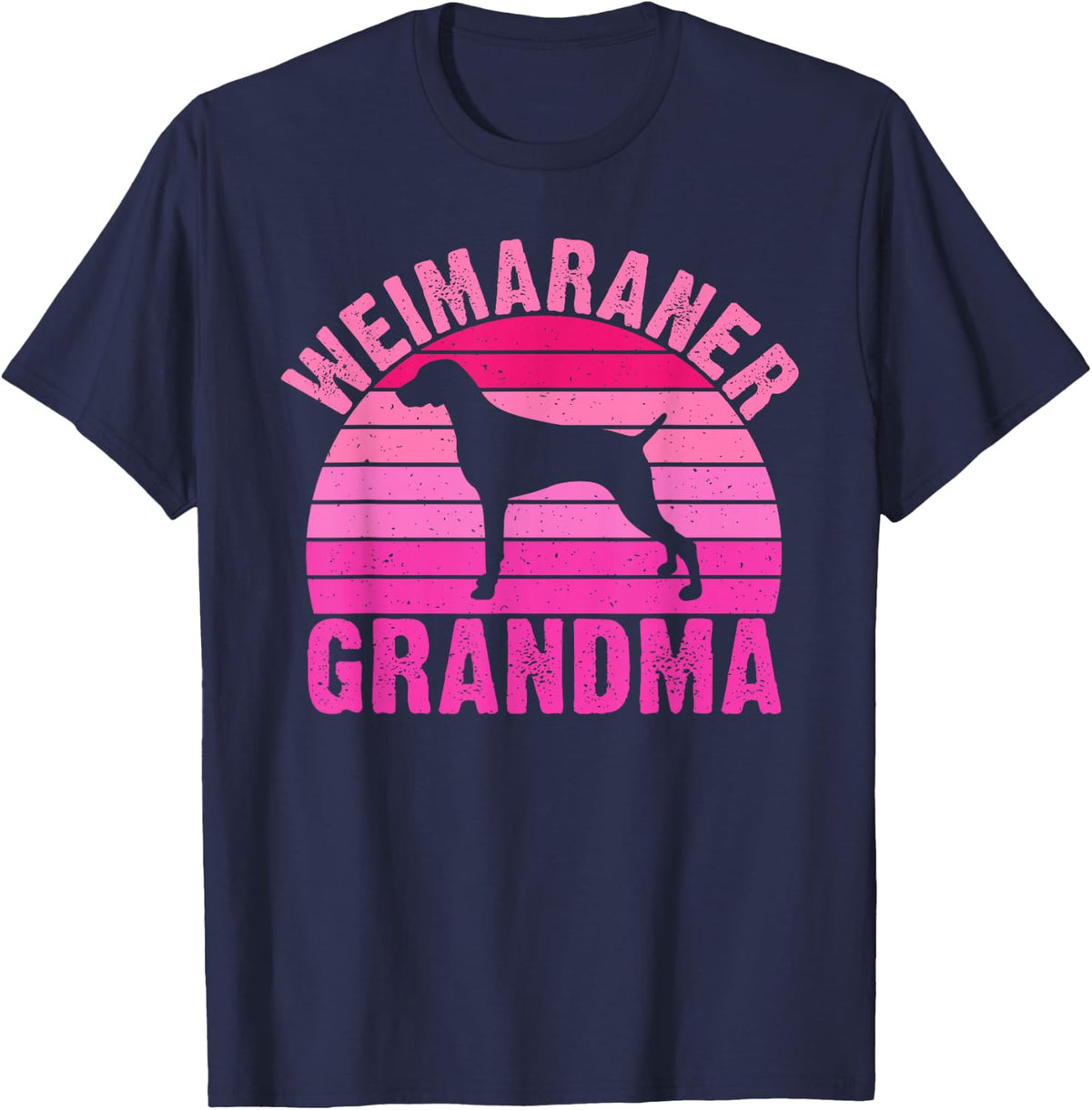 Weimaraner Grandma Weimaraner T-Shirt - Navy Blue