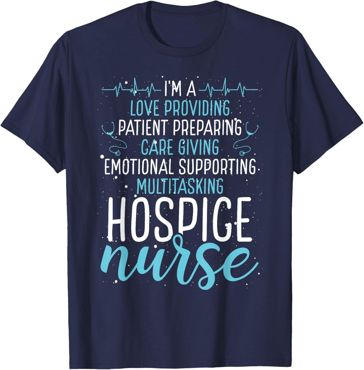 Registered Hospice Nurse Appreciation Squad Hospice Nurse Essentials Hospice Squad Accessoires T-Shirt - Navy Blue