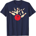 Vintage Bowling T-Shirt T-Shirt - Navy Blue