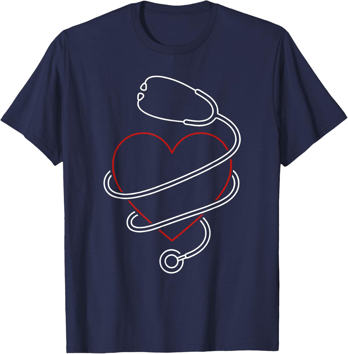 Nurse Week Appreciation Minimalist Nurse T-Shirt - Navy Blue