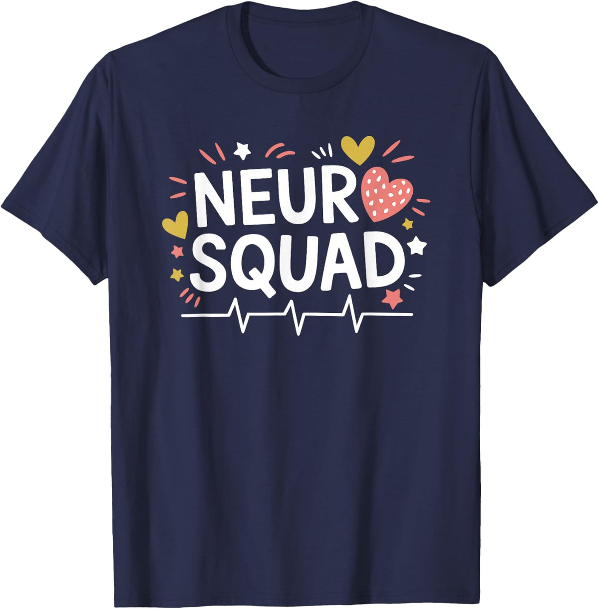 Neurology Nurse Neuro Squad, Neuroscience Neurology T-Shirt - Navy Blue