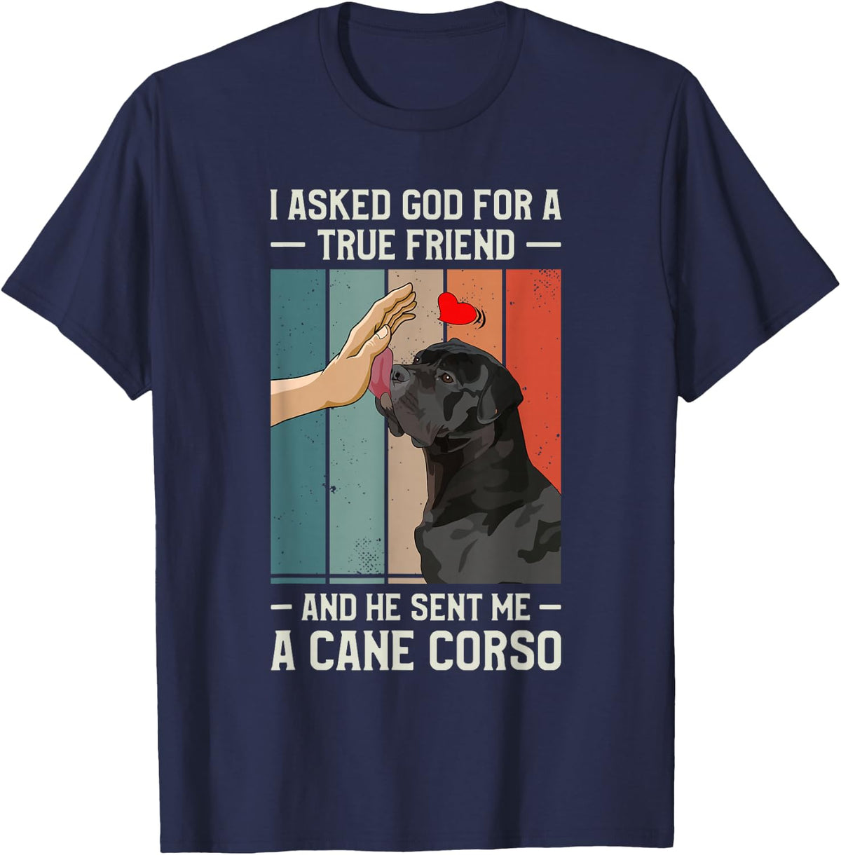 Cane Corso Italian Mastiff T-Shirt - Navy Blue