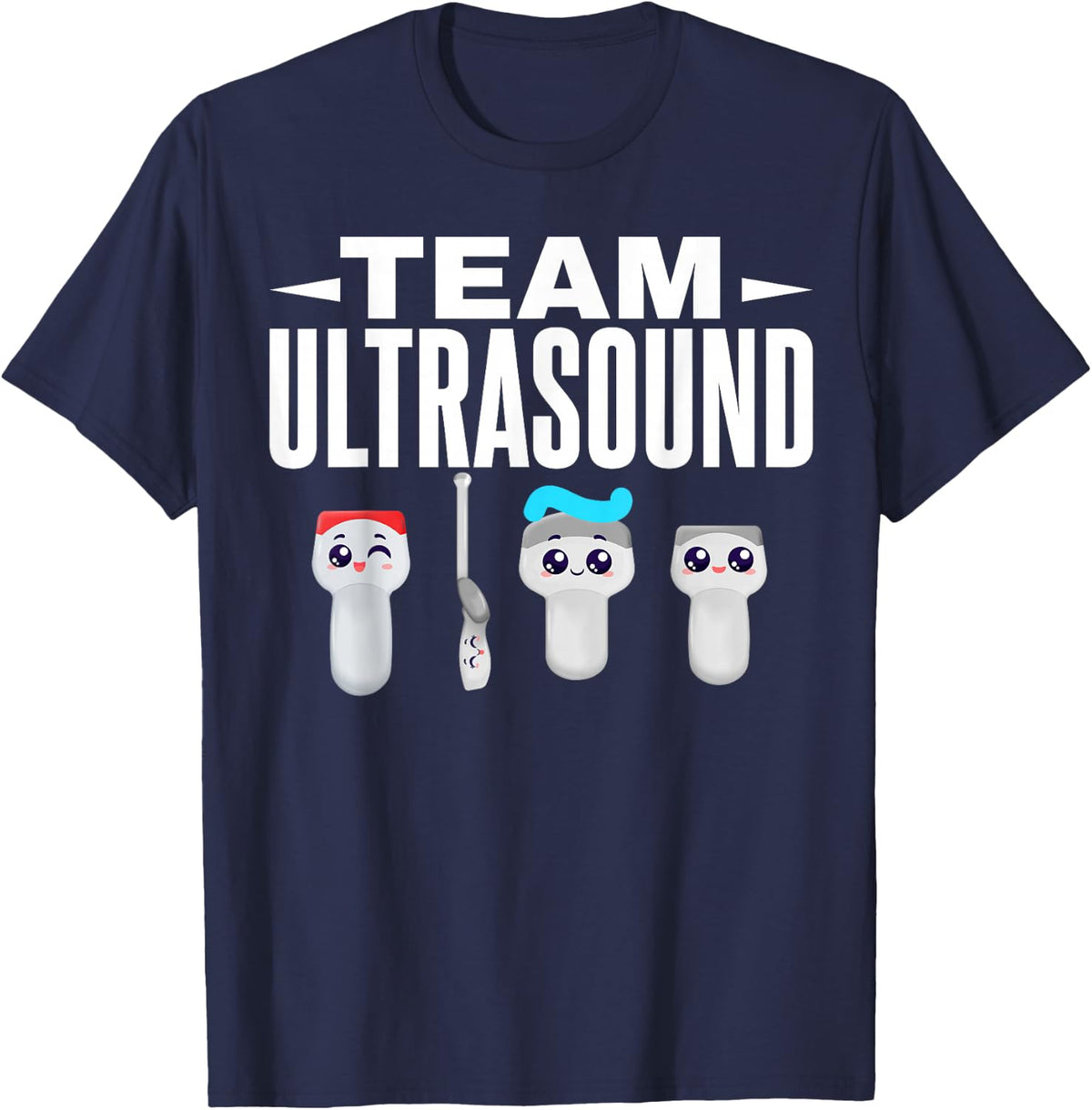 Sonographer Team Ultrasound Technician Tee Sonography Tech T-Shirt - Navy Blue