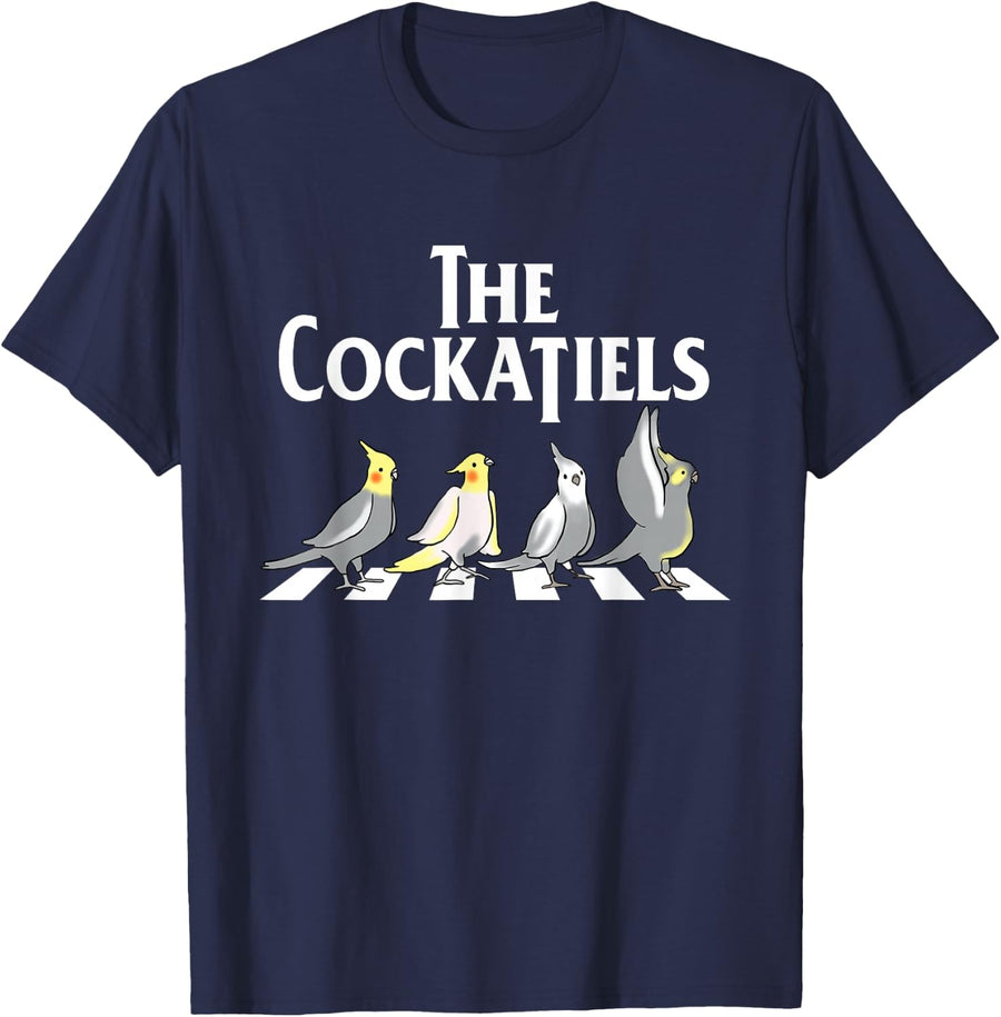 The Cockatiels Weiro Bird Quarrion Parrot Lover Tees T-Shirt - Navy Blue