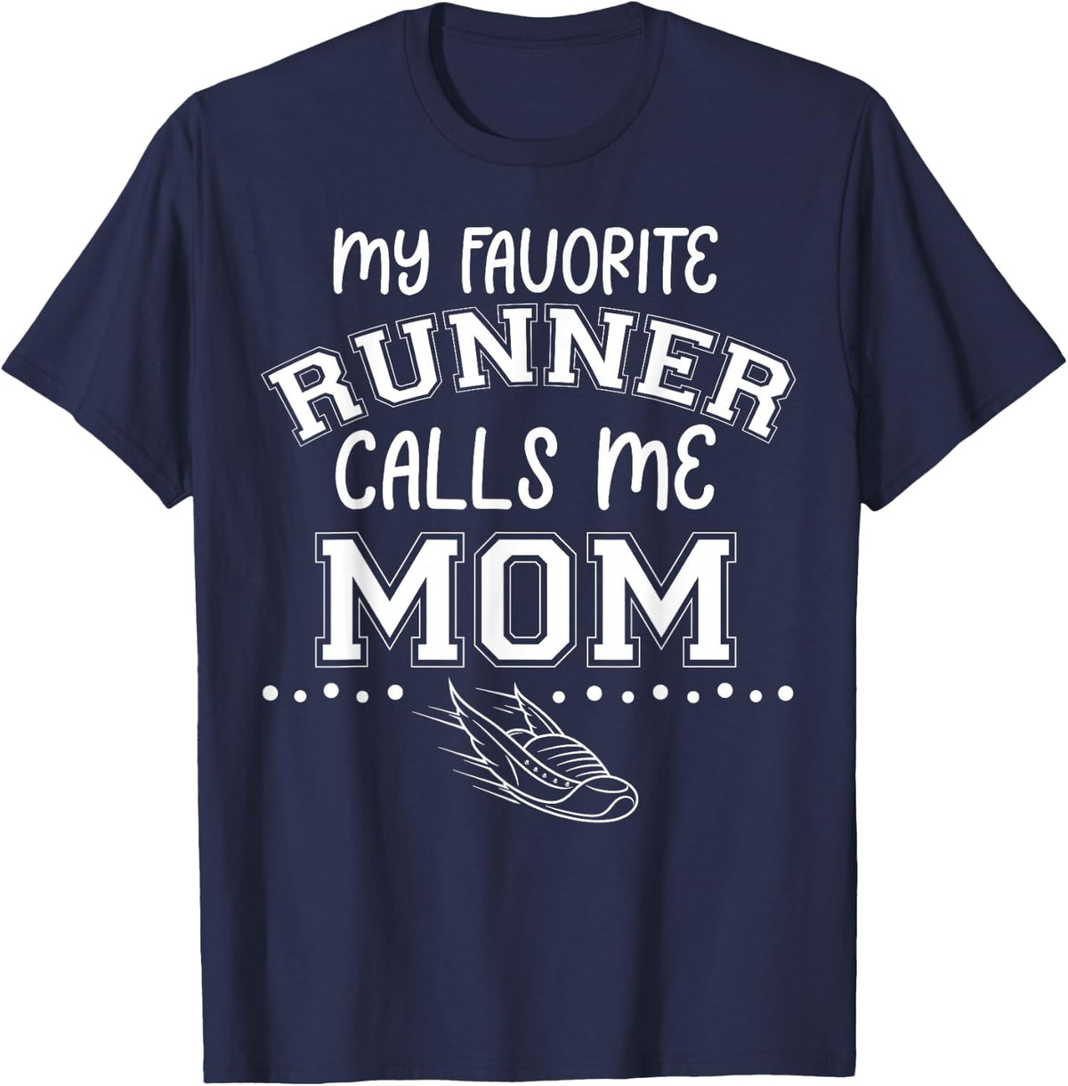 Stolz auf den Muttertag Meine Lieblingsläufer nennt mich Mama [German Language] T-Shirt - Navy Blue