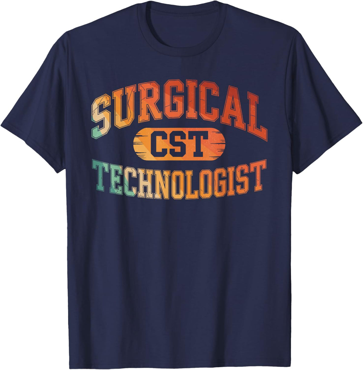 Funny Surgical Tech Art for Men Women Surgical Technologist T-Shirt - Navy Blue