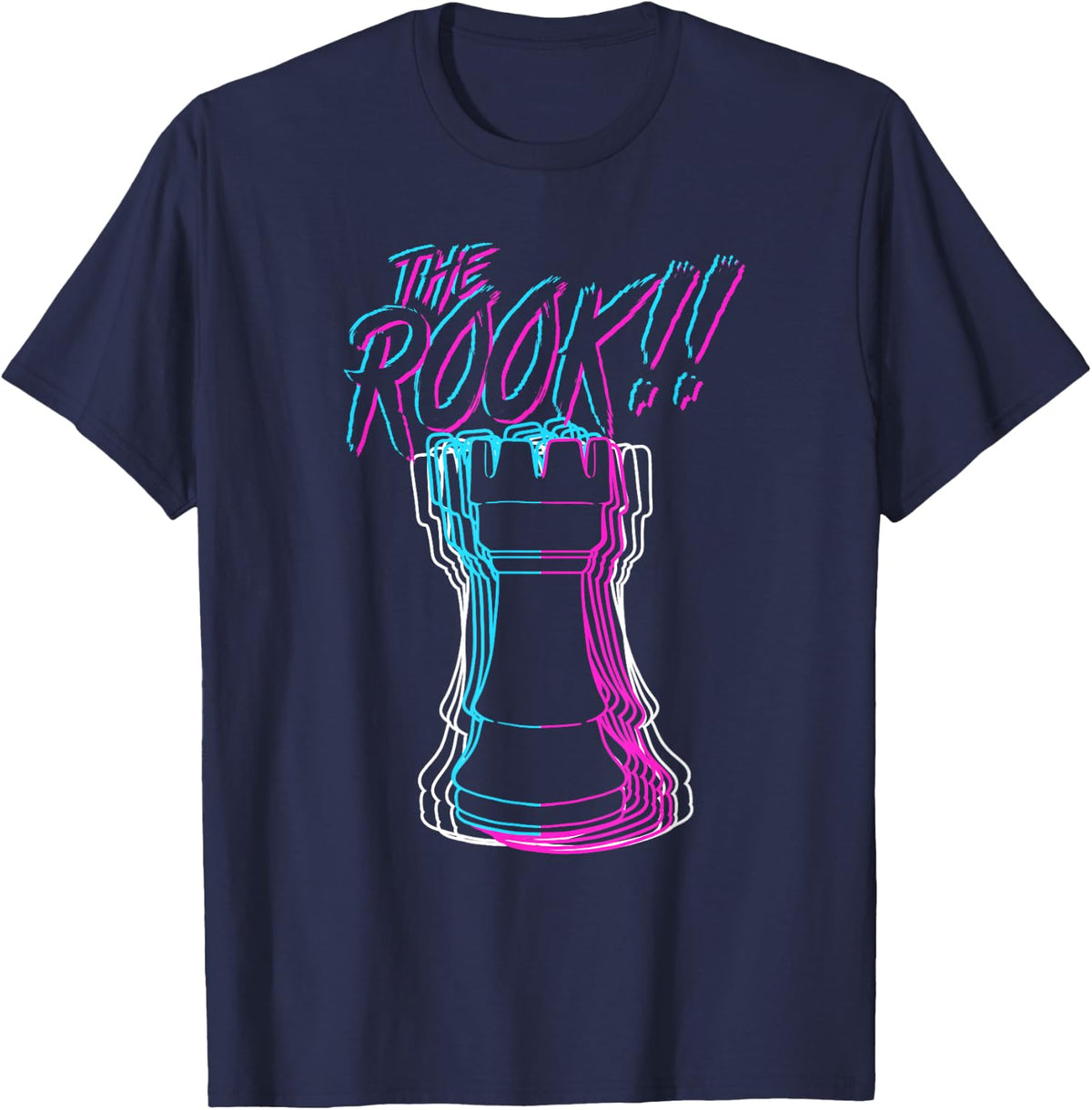 The Rook Sacrifice Chess T-Shirt - Navy Blue