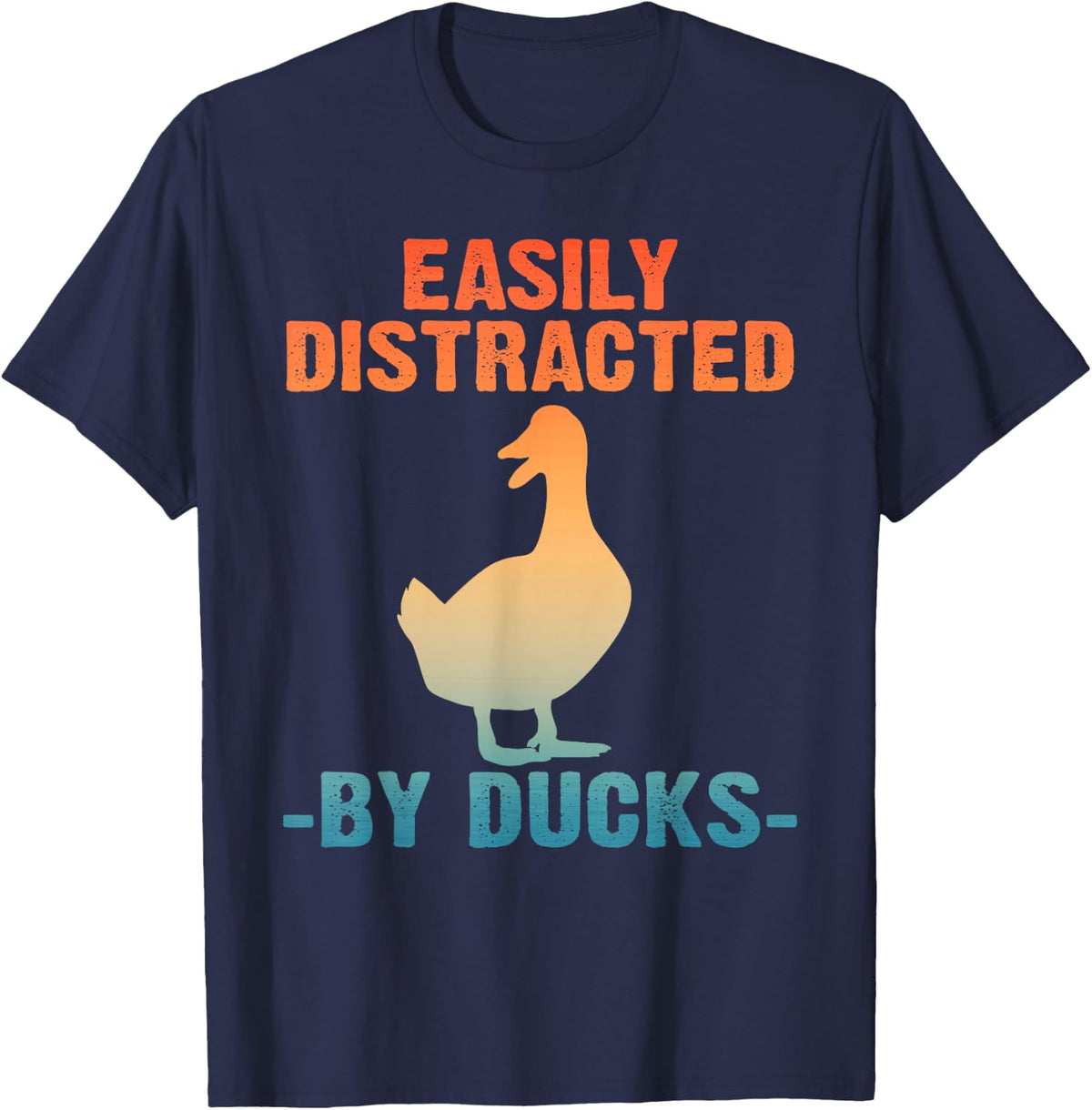 Cute Duck Design For Men Women Aquatic Bird Duck Lovers T-Shirt - Navy Blue