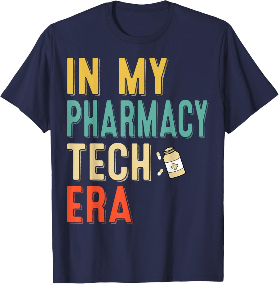 Pharmacy Tech Pharmacology - Best Pharmacy Technician Ever T-Shirt - Navy Blue