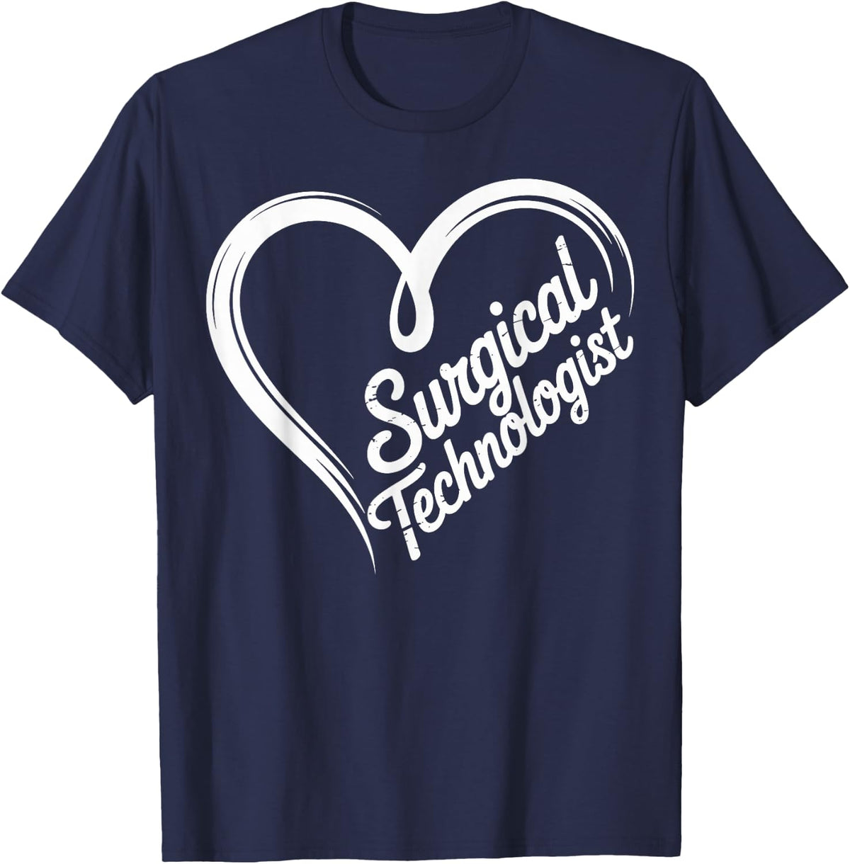 Certified Surgical Technologist Heart Surgical Tech T-Shirt - Navy Blue