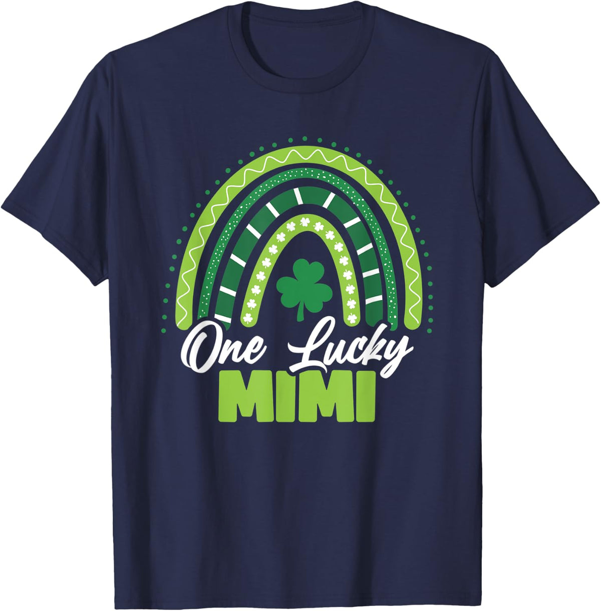St Patricks Day One Lucky Mimi T-Shirt - Navy Blue
