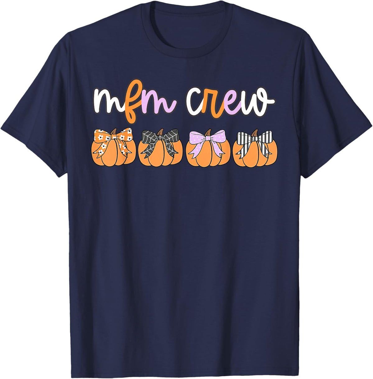 Halloween MFM Crew Maternal Fetal Medicine Sonographer OBGYN T-Shirt - Navy Blue