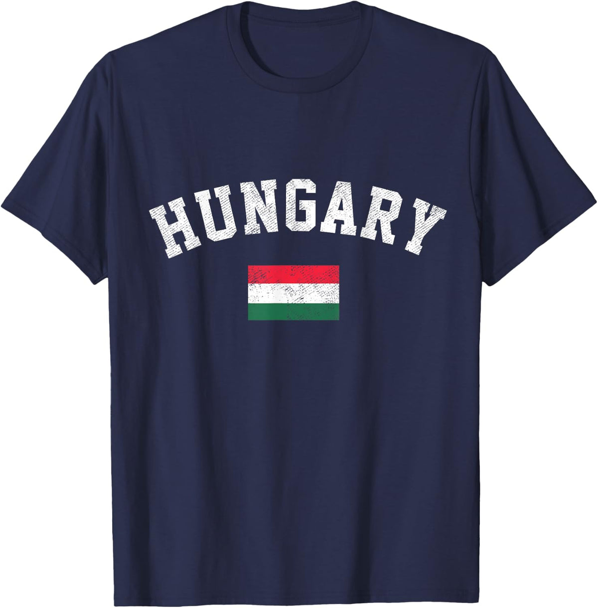 Hungarian Flag Hungary Pride Roots Independence Day T-Shirt - Navy Blue