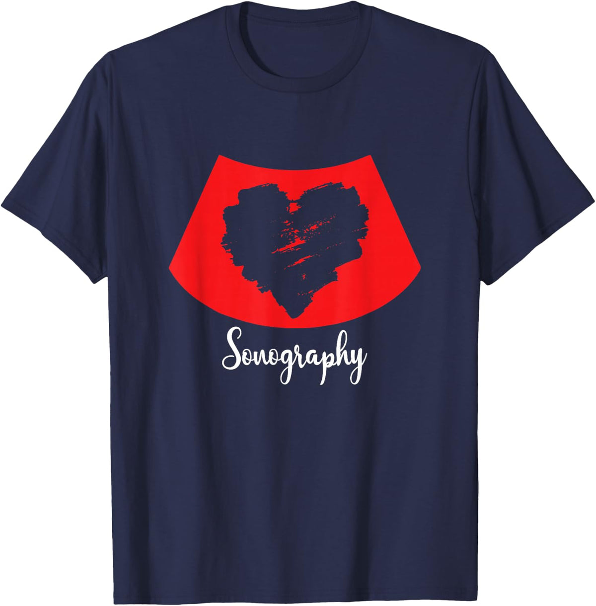 Sonography Echography Sonographer Ultrasound Diagnostic T-Shirt - Navy Blue