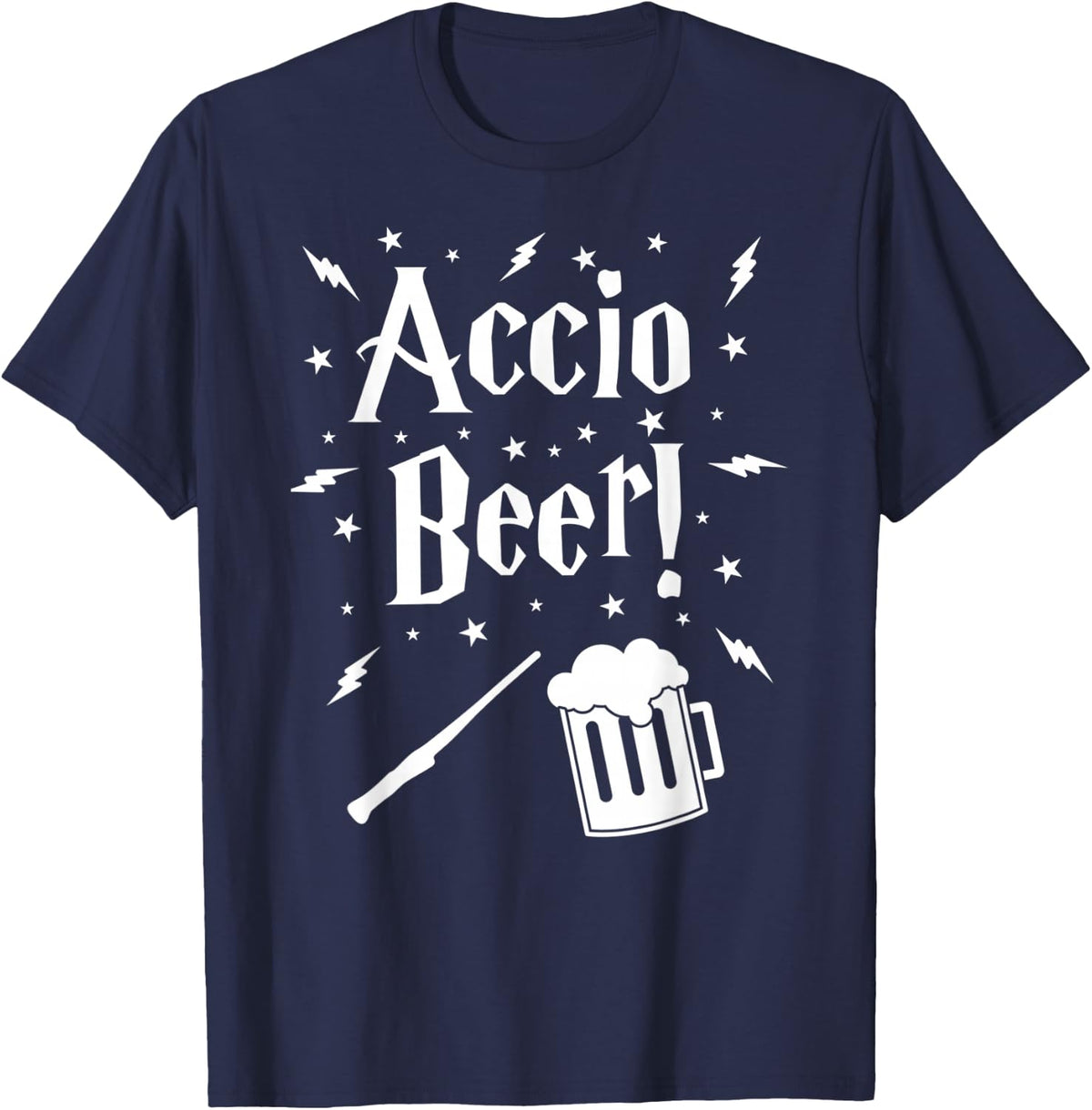Accio Beer Essential T-Shirt, Welcome International Beer Day T-Shirt - Navy Blue