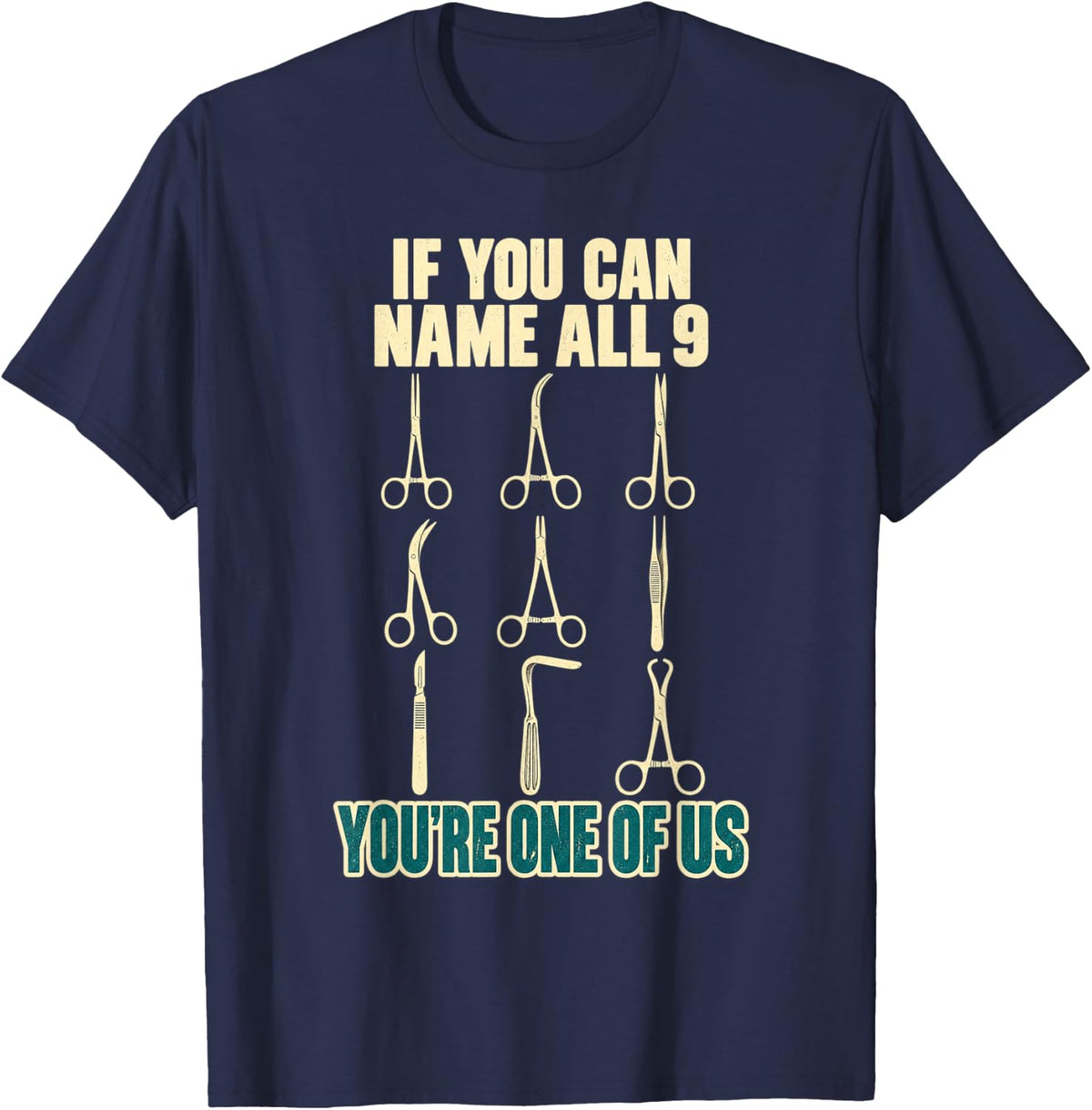 Sterile Processing Tech Surgical Instruments SPD Scrub Tech T-Shirt - Navy Blue