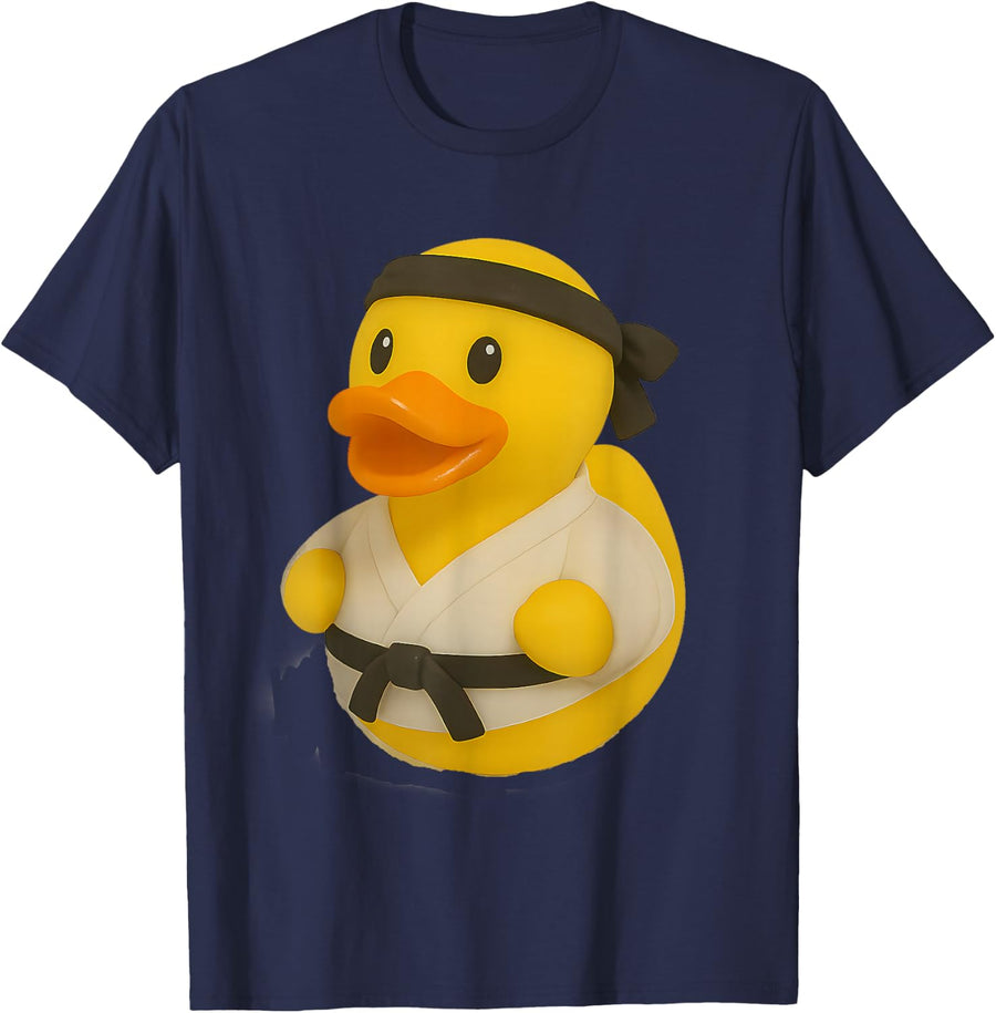 Rubber Duck Karate Ducky Duckie Men Women Kids T-Shirt - Navy Blue