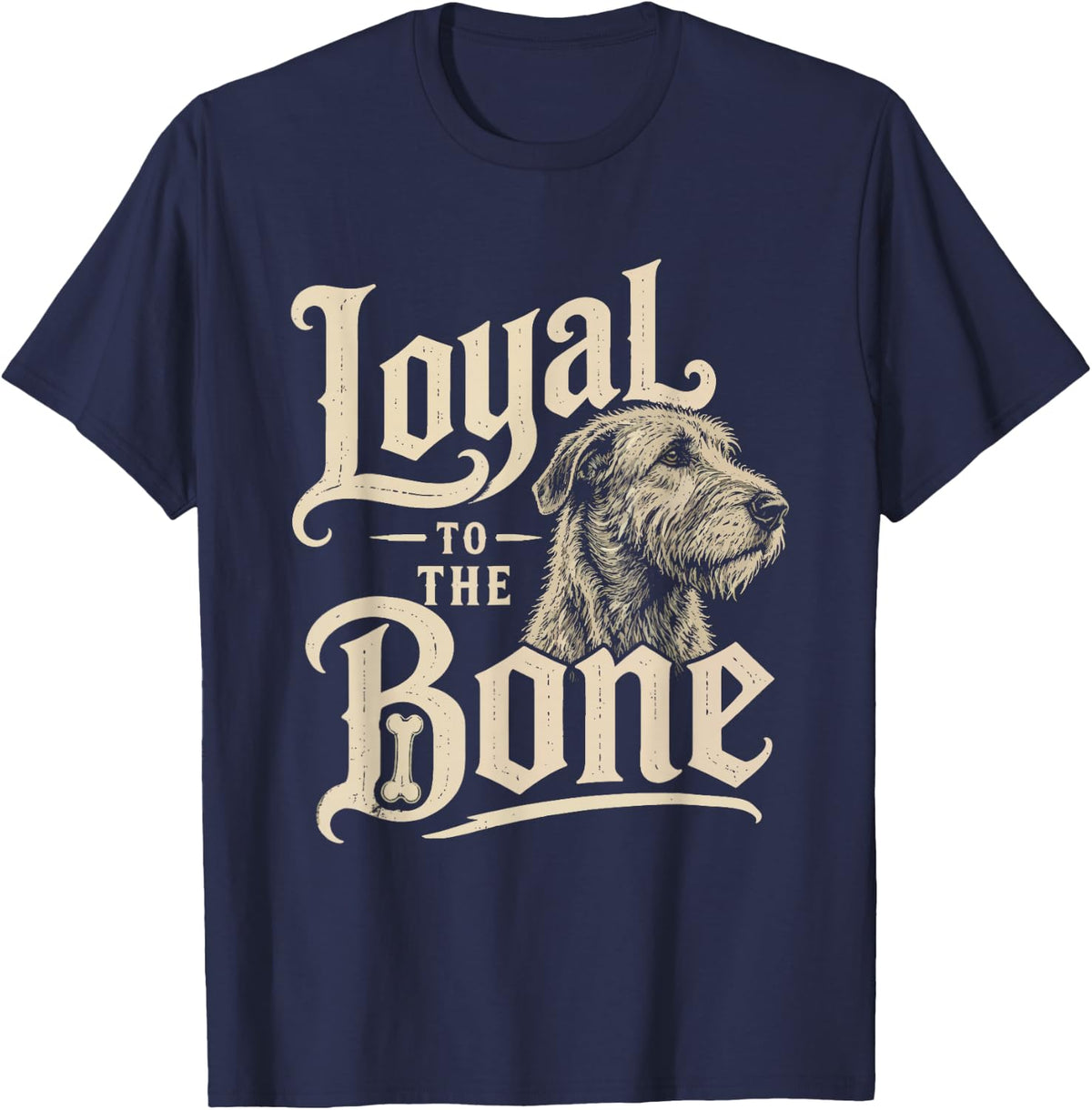 Irish Wolfhound Owner Who Knows No Dog More Loyal Gentle T-Shirt - Navy Blue
