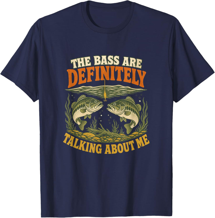 The Bass are Definitely Talking About Me T-Shirt - Navy Blue