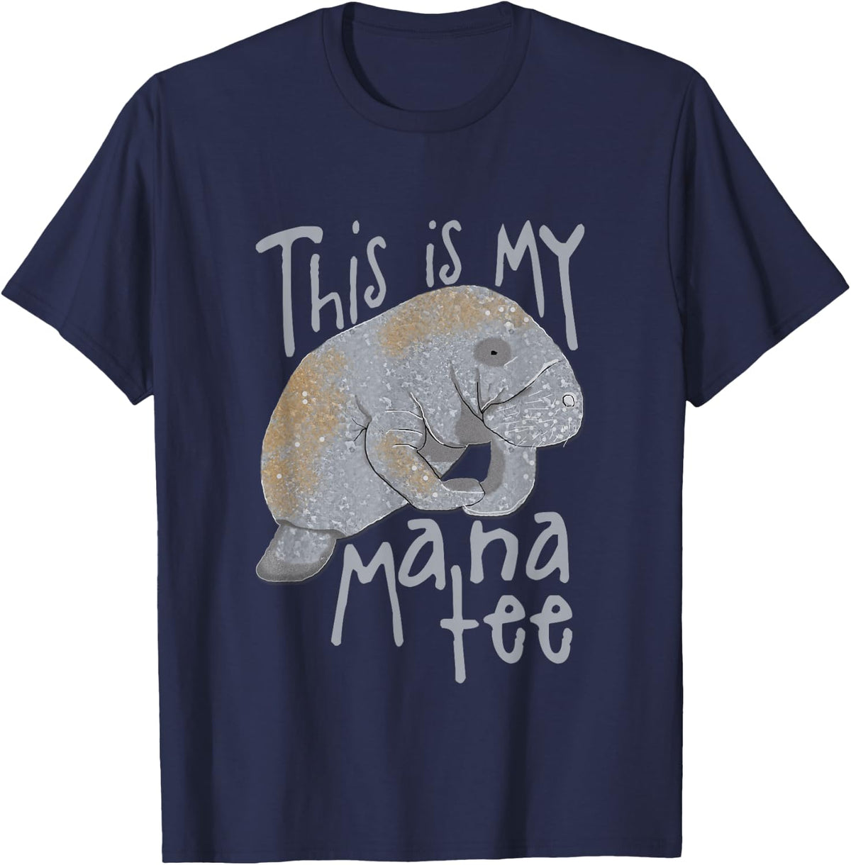 Manatee T-Shirt T-Shirt - Navy Blue