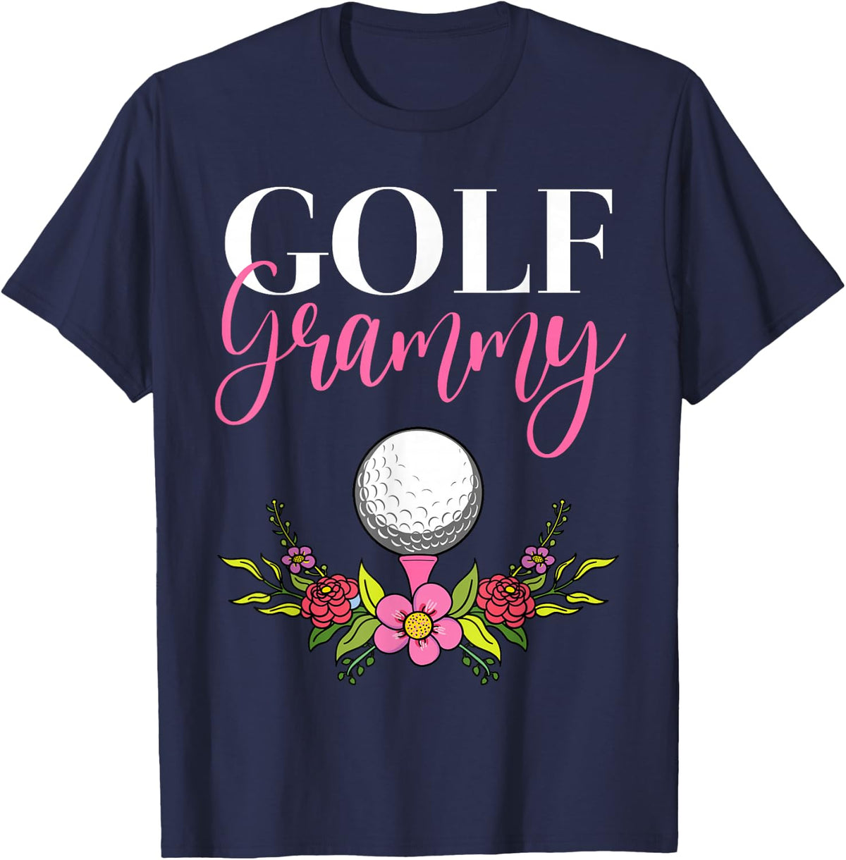 Golf Grammy Golfer Grandma T-Shirt - Navy Blue