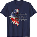 Remember Everyone Deployed-Wear Red on Friday Military T-Shirt - Navy Blue