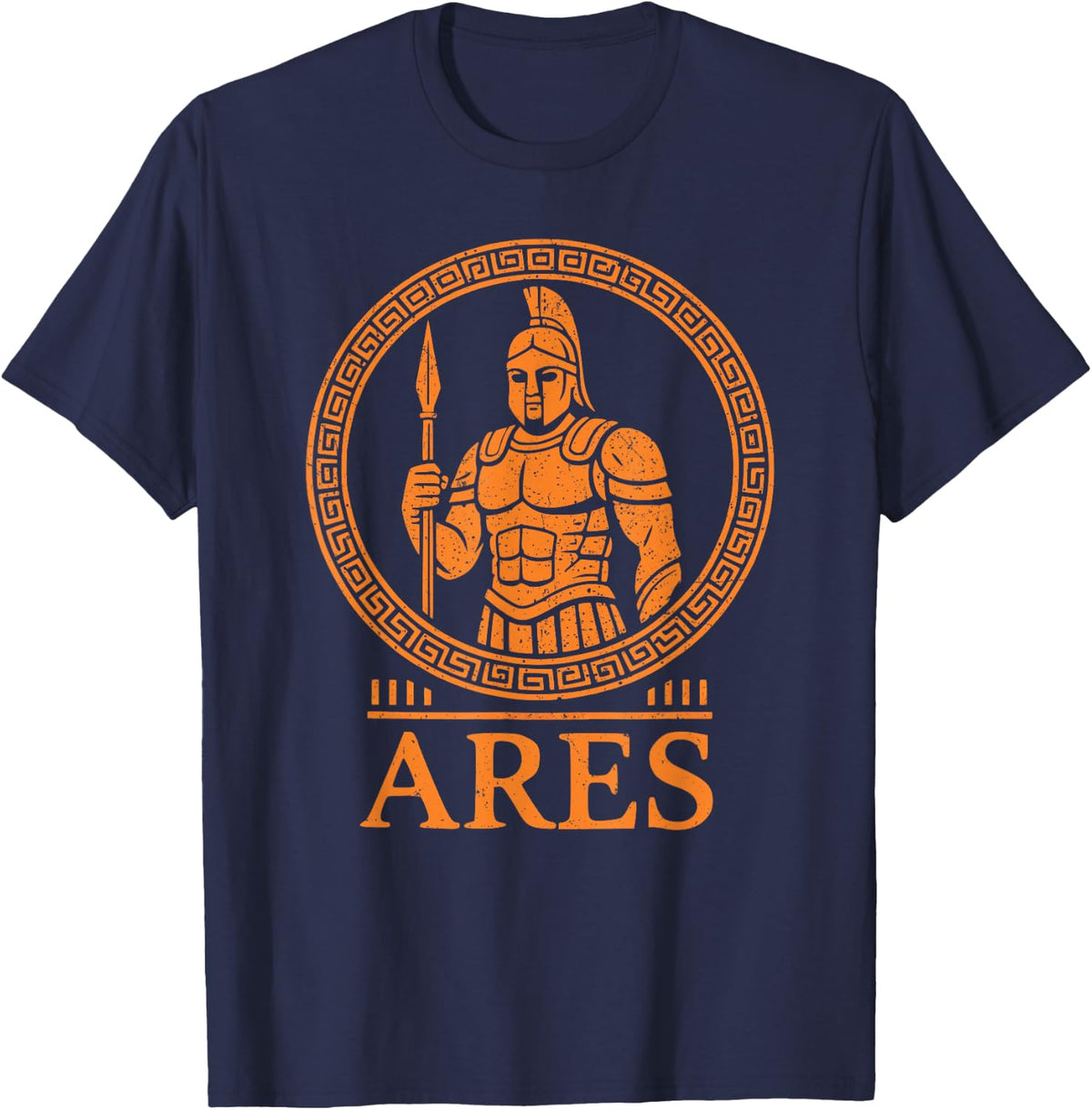 Mythologis Ancient Greece Gods Greek Mythology Ares T-Shirt - Navy Blue