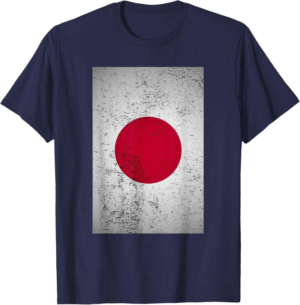 Grunge Japan Flag Vintage East Asia Tokyo Japanese Gift T-Shirt - Navy Blue