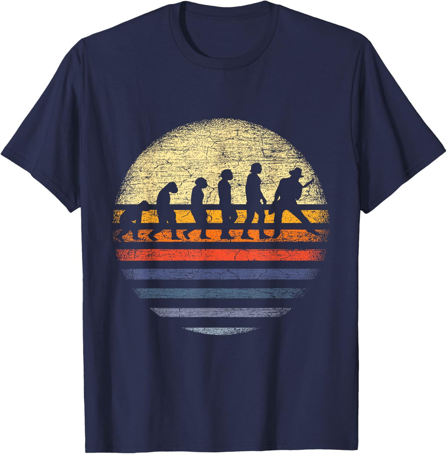 Bass-Guitarists Gifts Evolution Bass Guitar T-Shirt - Navy Blue
