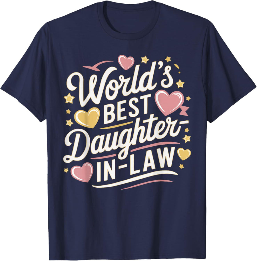 Daughter In Law Family Marriage Relative Daughter-in-Law T-Shirt - Navy Blue