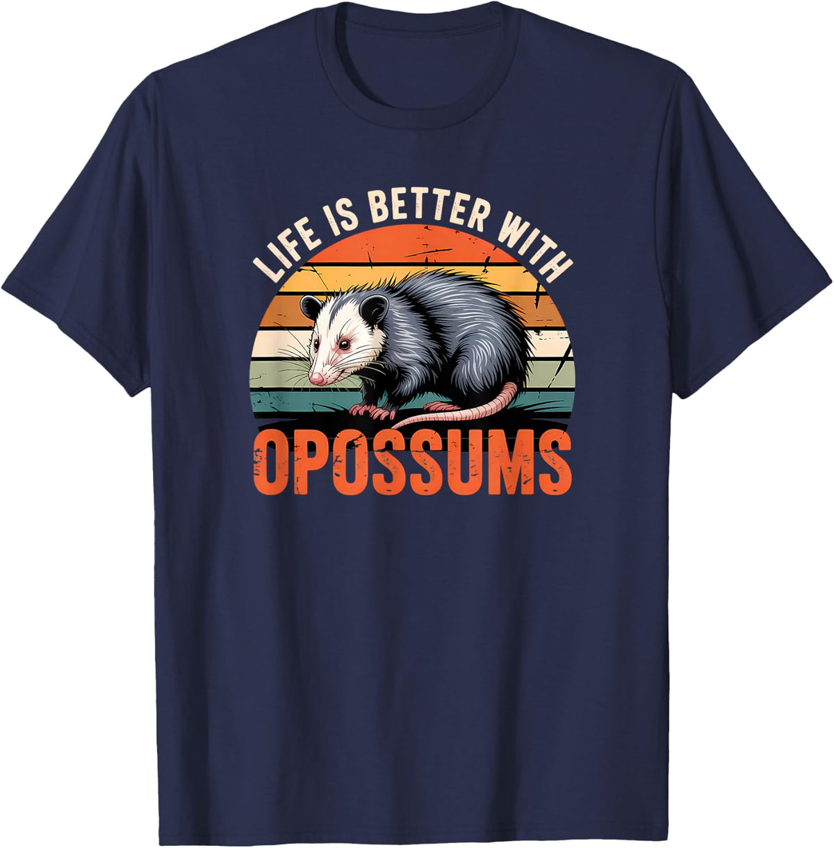Opossum T-Shirt - Navy Blue
