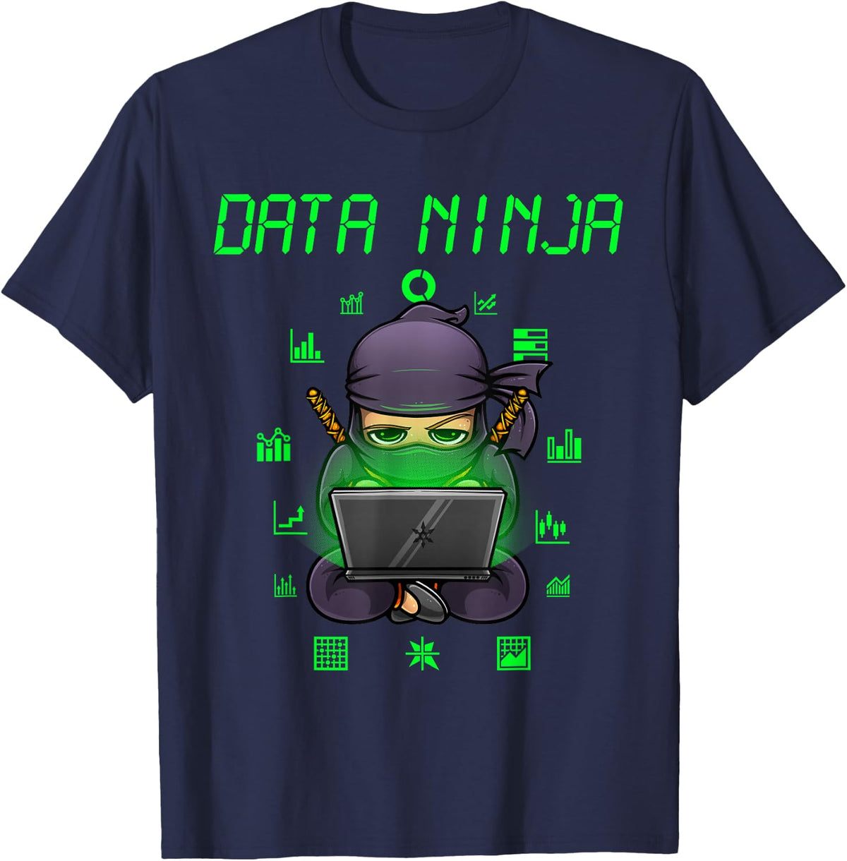 Funny Data Analyst for Men Software Developer T-Shirt - Navy Blue