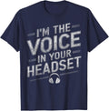 Stage Manager Headset Theatre Director Theater Manager T-Shirt - Navy Blue