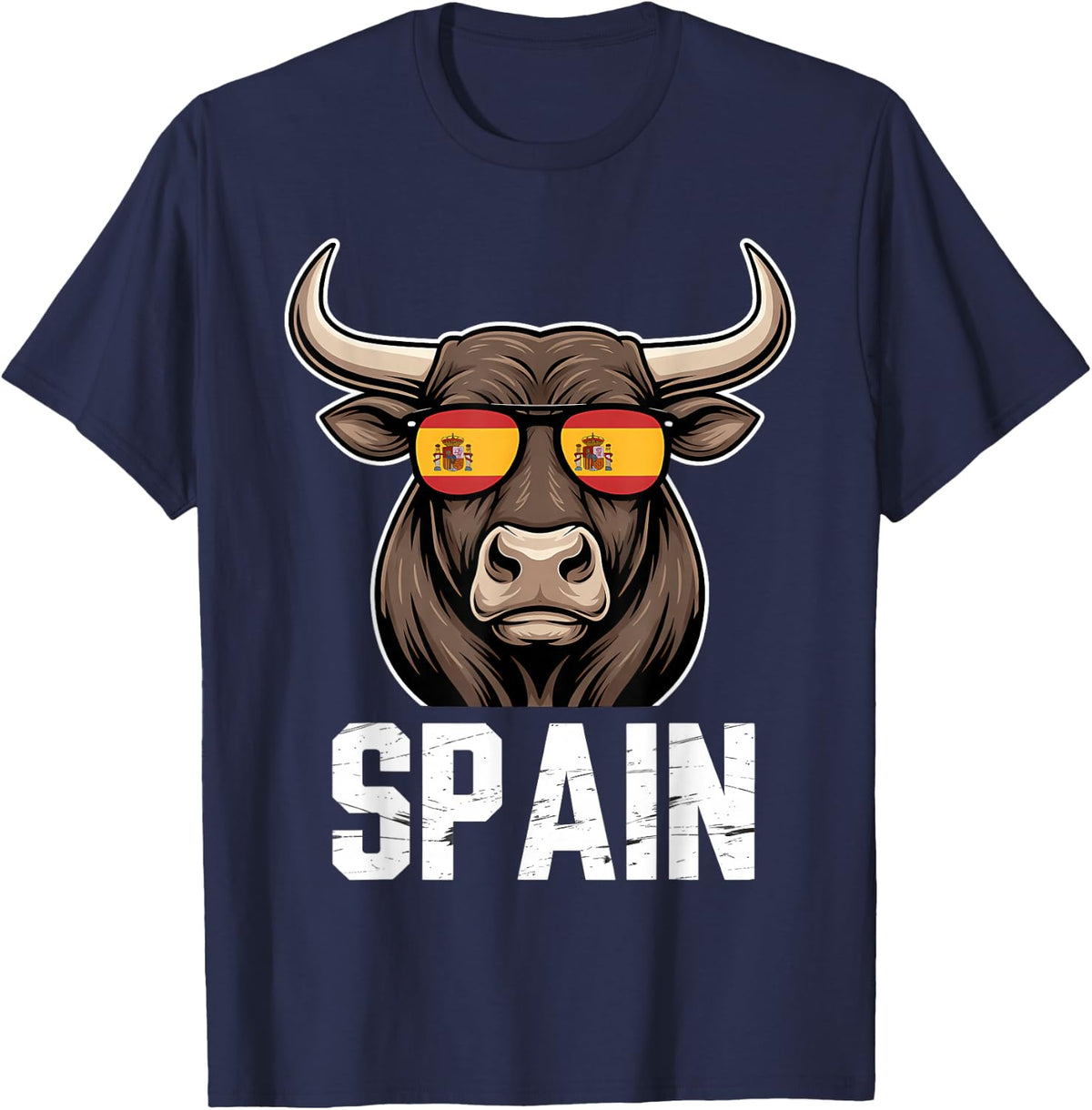 Spain Flag Spanish Flag Espana Roots Spanish Pride T-Shirt - Navy Blue