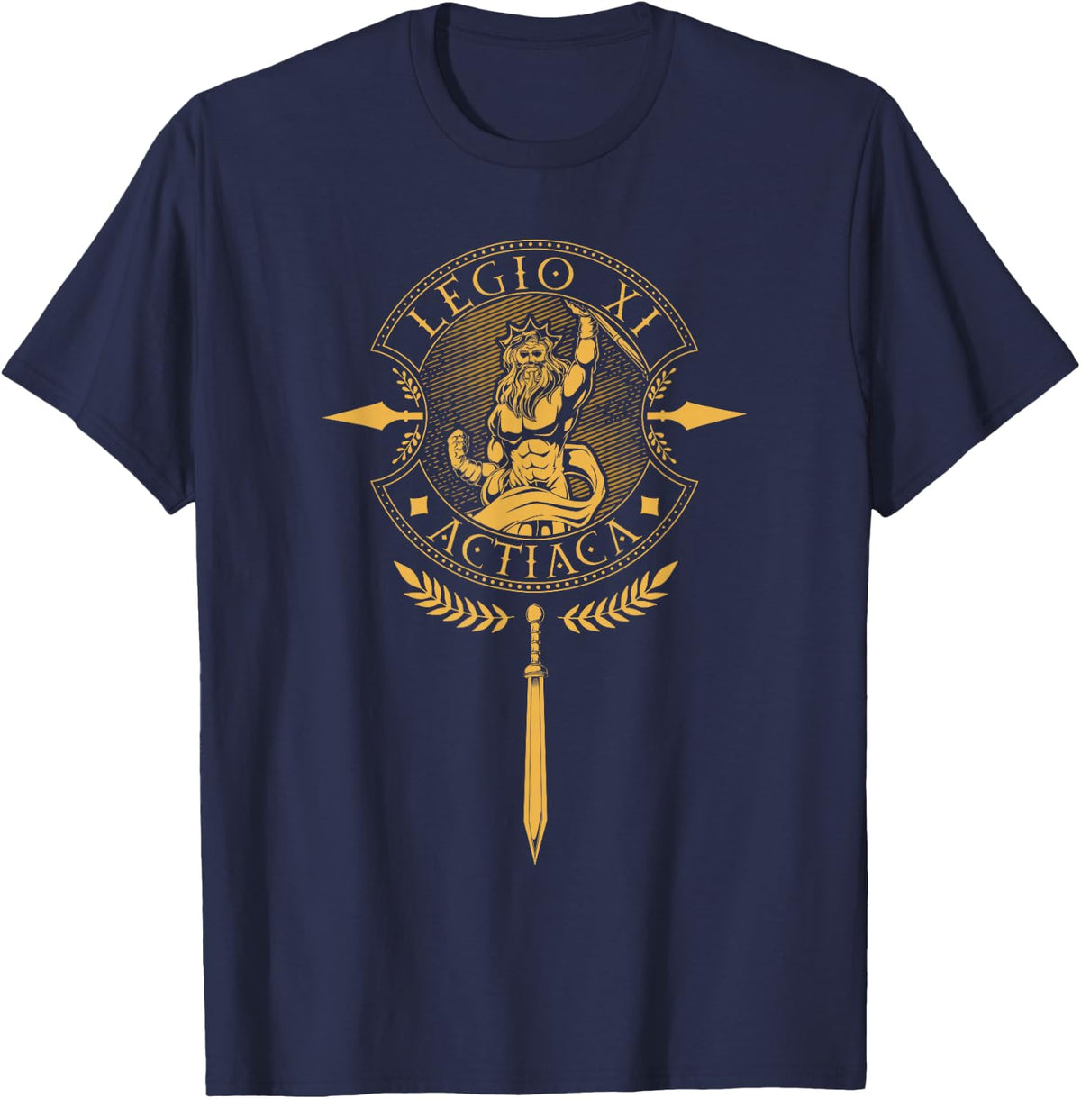 Legio XI Actiaca - Roman Legion T-Shirt - Navy Blue