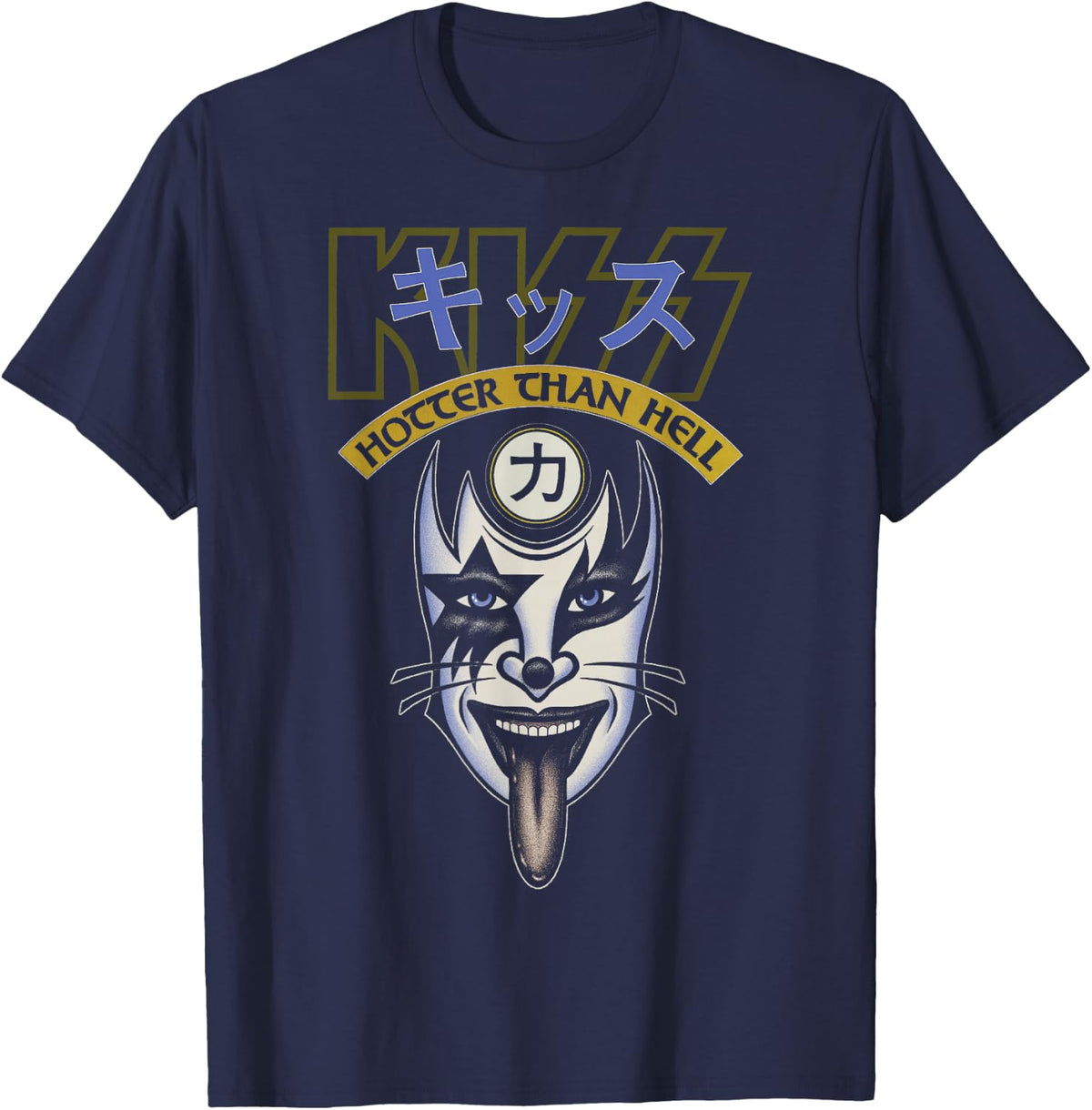 KISS - Too Hot T-Shirt - Navy Blue