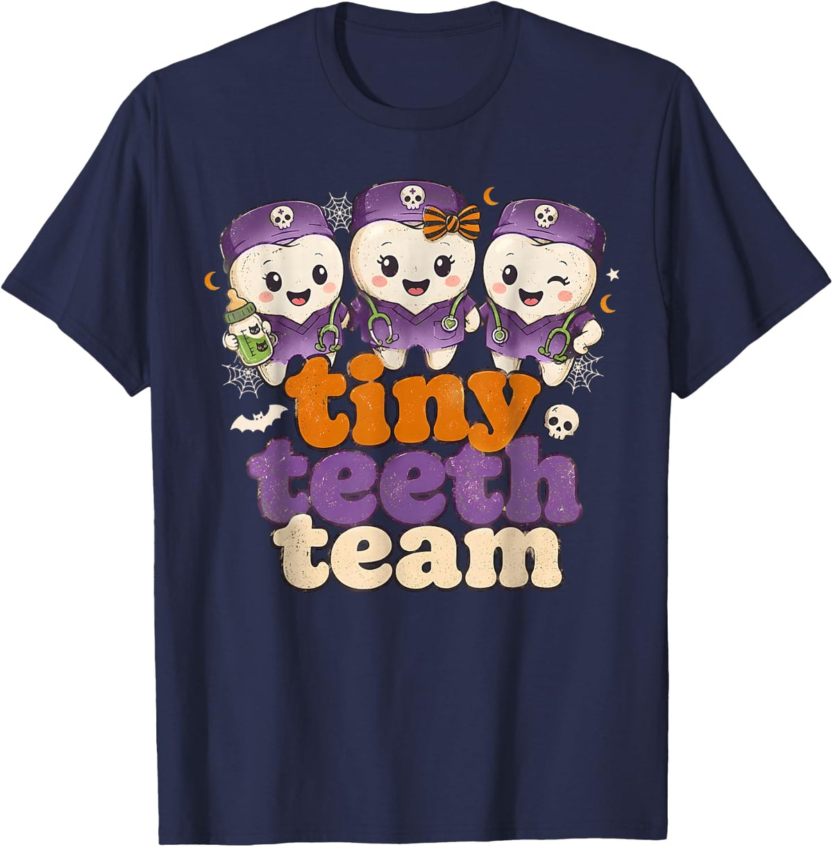 Tiny Teeth Team T-Shirt - Navy Blue