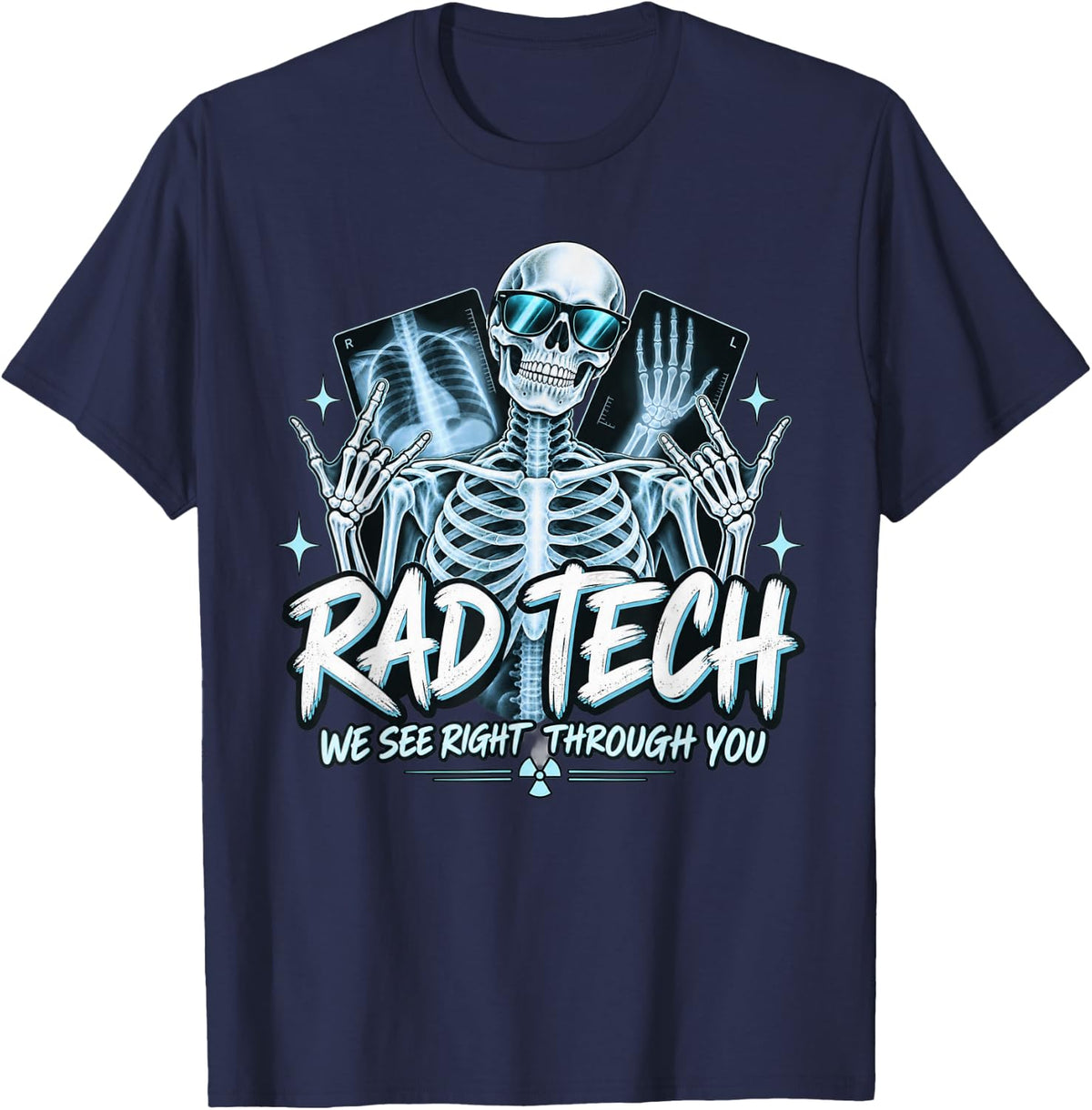 Rad Tech Xray Technician Radiologic Technologist Radiology T-Shirt - Navy Blue