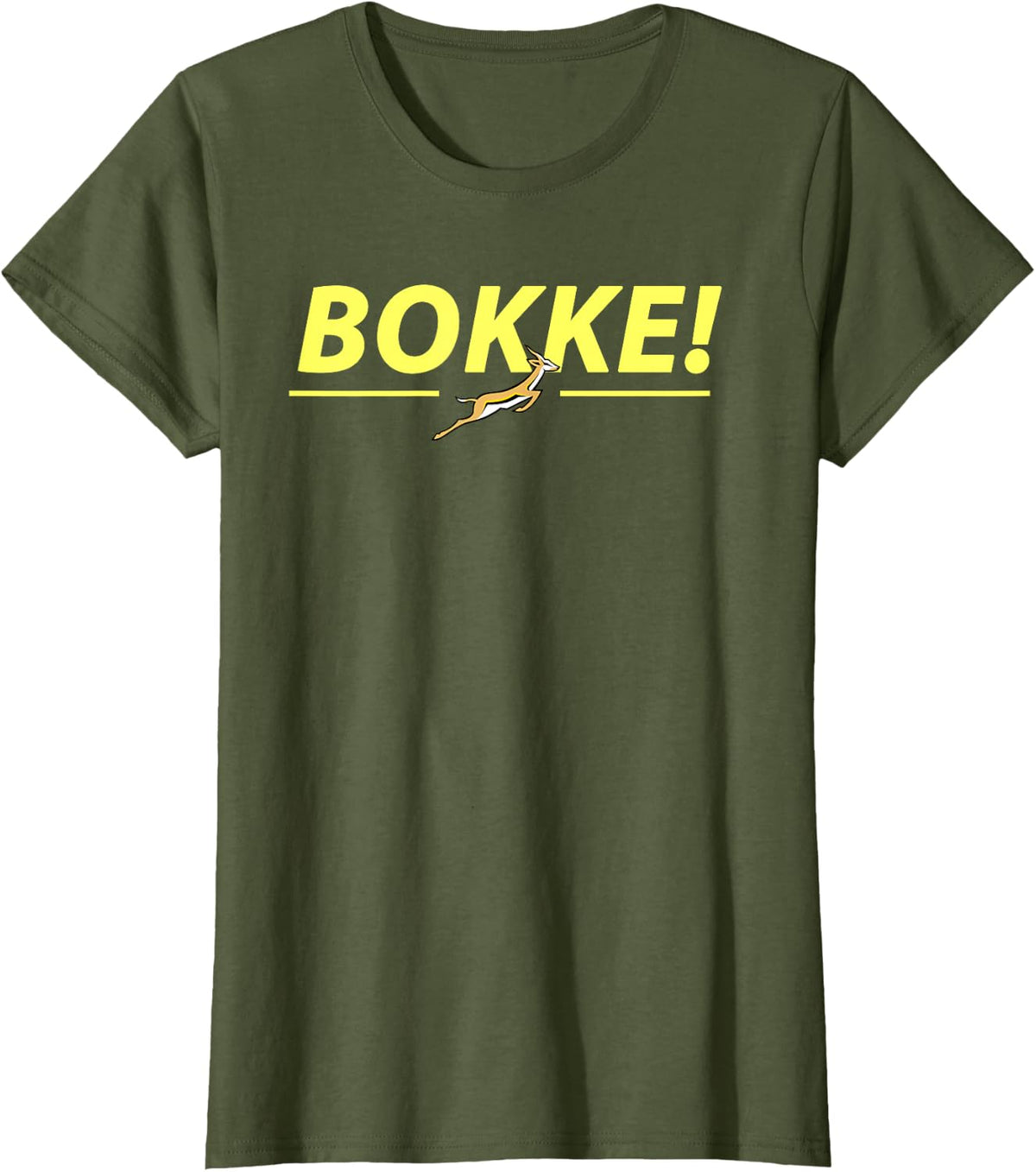 South African Rugby T-Shirt - Olive Green
