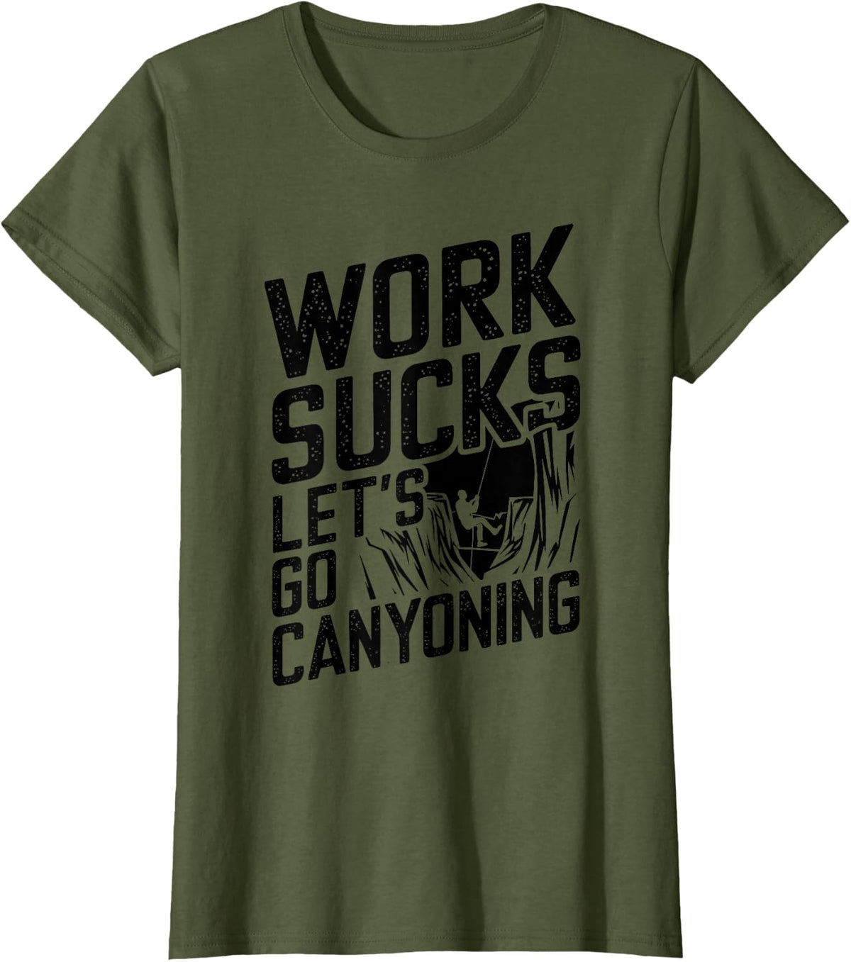 Canyoning Climbing Adventure Outdoor - Canyoning T-Shirt - Olive Green